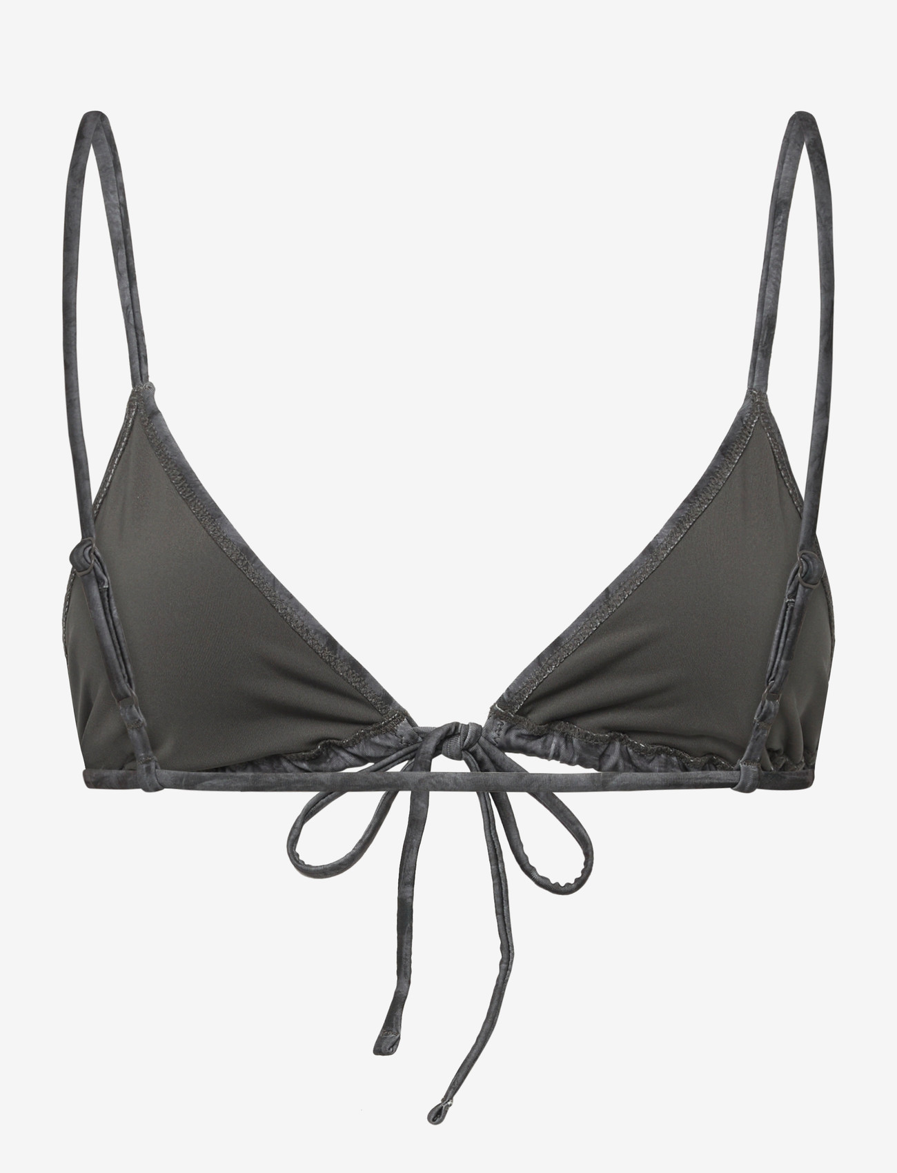 Weekday - Printed Triangle Bikini Top - dreieck-bikini-oberteile - black aop - 1
