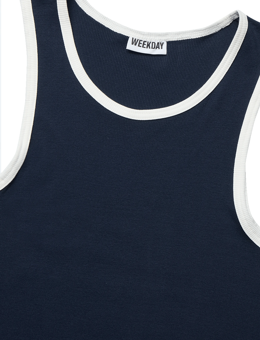 Weekday - Tank Top - tanktops - navy - 2
