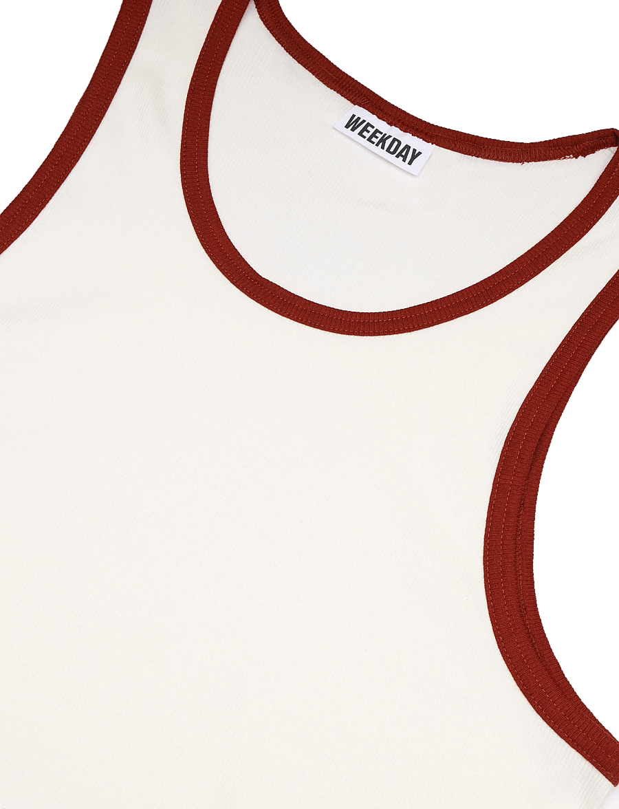 Weekday - Tank Top - varrukateta särgid - off white - 2