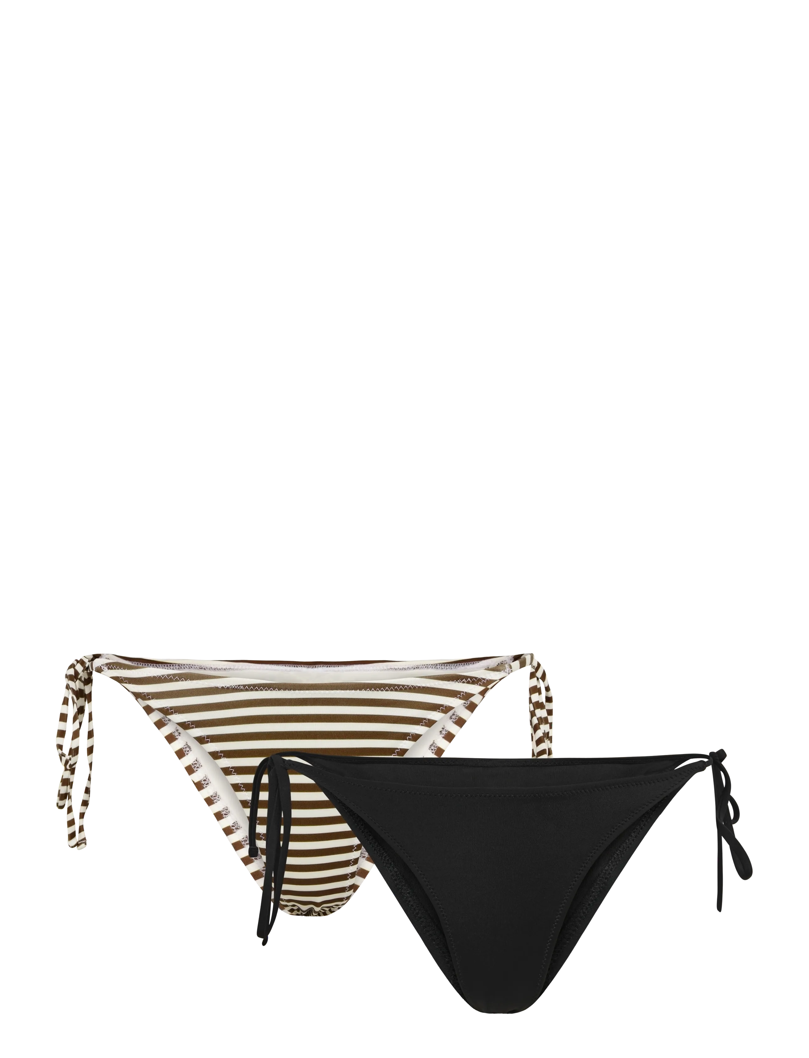 Weekday 2-Pack Tie Bikini Bottom, XS, Black, Bikiniunderdele > Bikinitrusser, Dame
