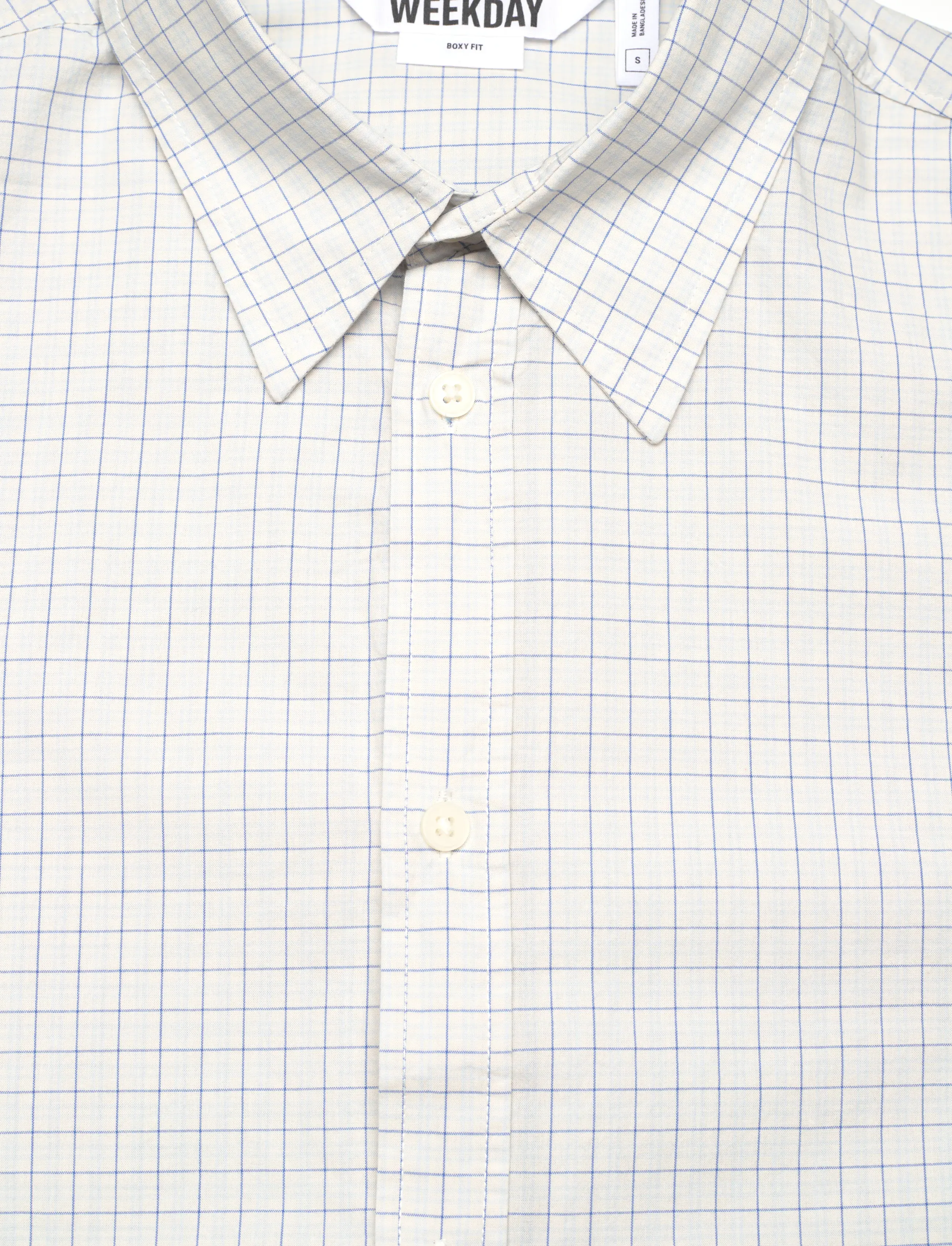 Weekday - Adam Long Sleeve Shirt - blue check - 2