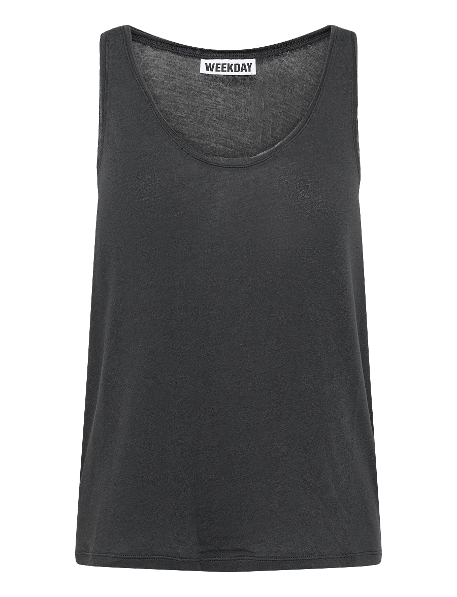 Weekday - Tank Top - varrukateta topid - dark grey - 0