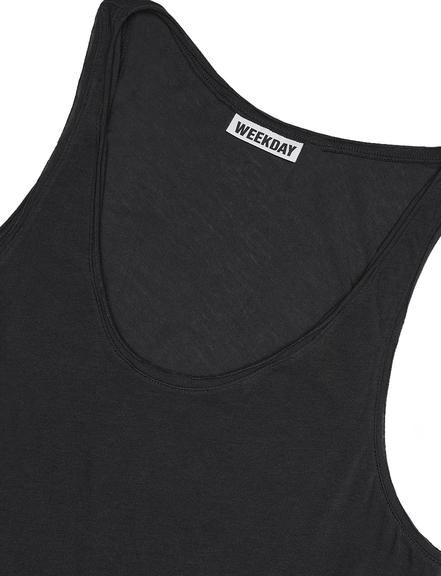 Weekday - Tank Top - varrukateta topid - dark grey - 2