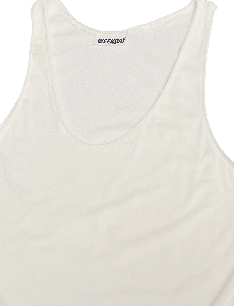 Weekday - Tank Top - varrukateta topid - off white - 2