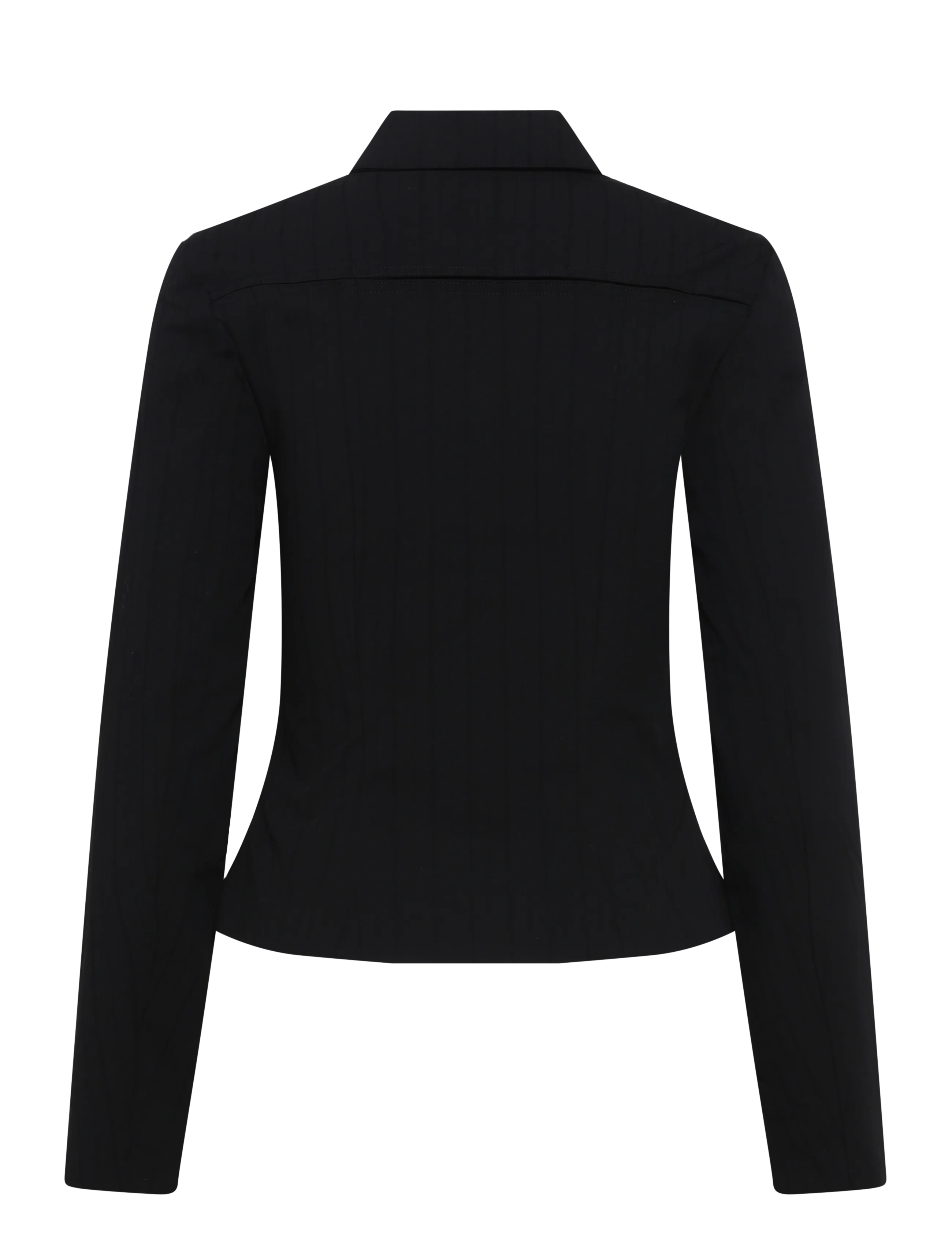 Weekday - Slim fit A-line Longsleeve - langärmelige blusen - black stripe - 1