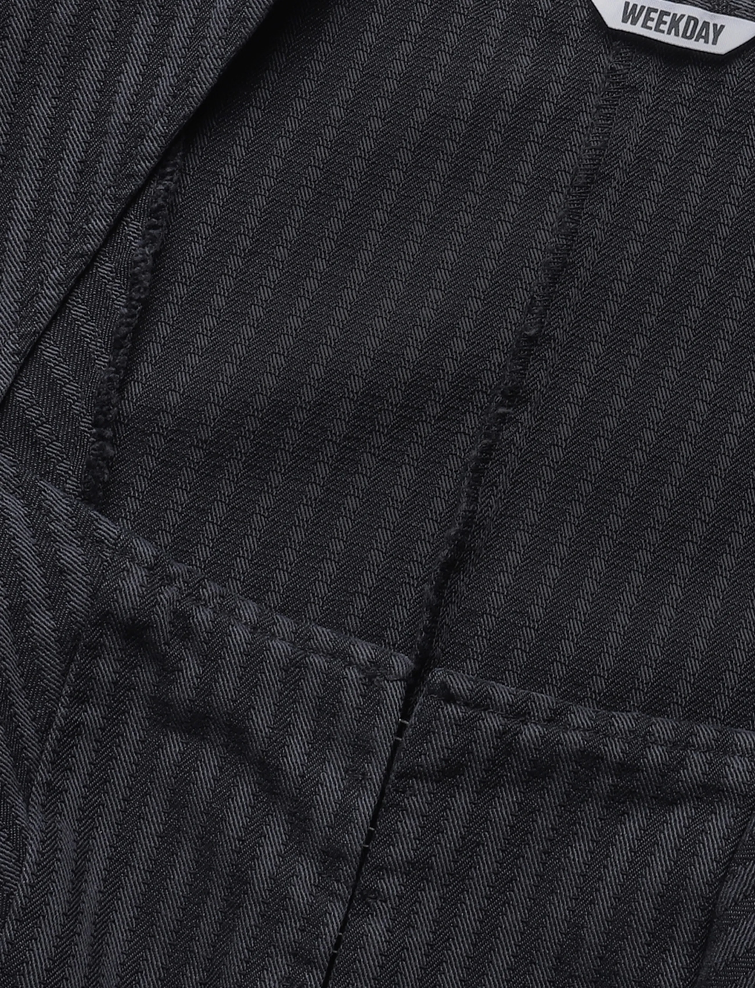 Weekday - Short-sleeved squareneck cotton top - kortärmade blusar - black stripe - 2