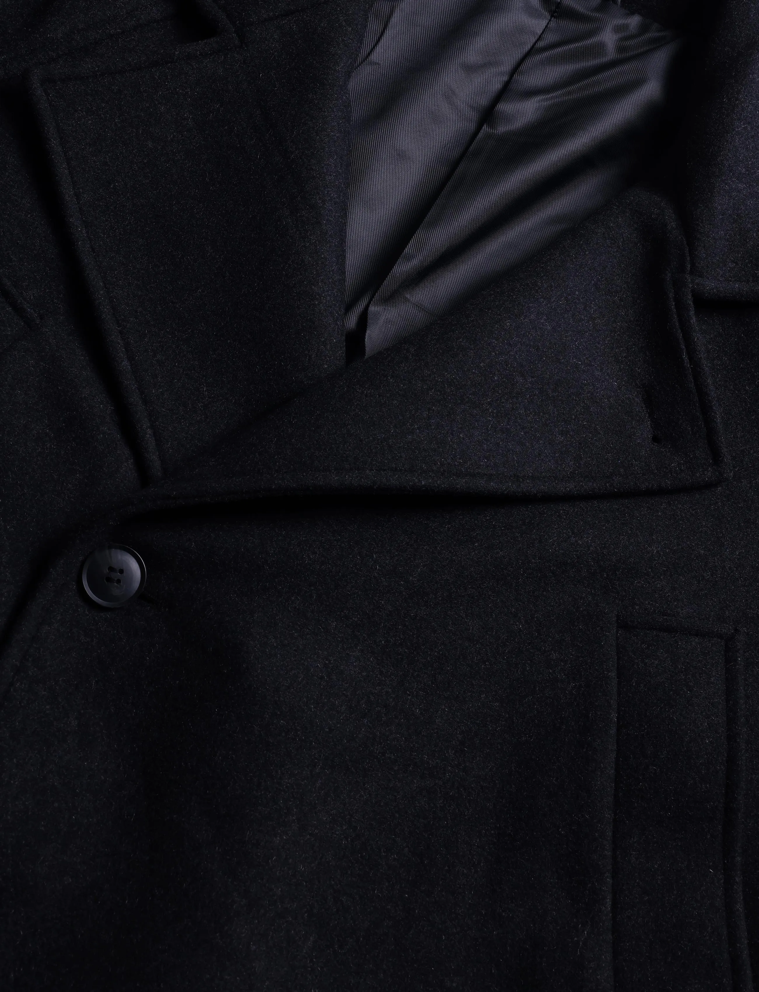 Weekday - Sansa Belted Woolblend Coat - dark grey melange - 2