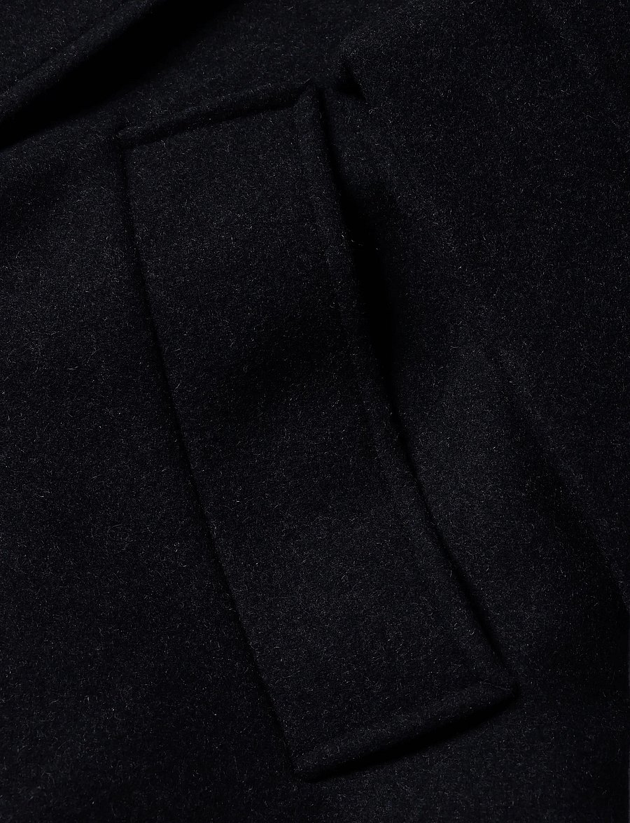 Weekday - Sansa Belted Woolblend Coat - winterjacken - dark grey melange - 3