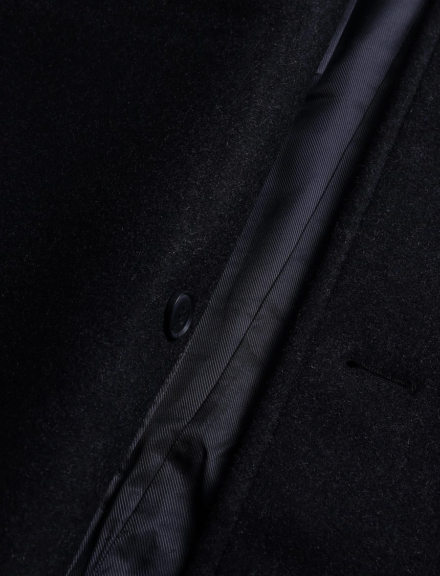 Weekday - Sansa Belted Woolblend Coat - winterjacken - dark grey melange - 4