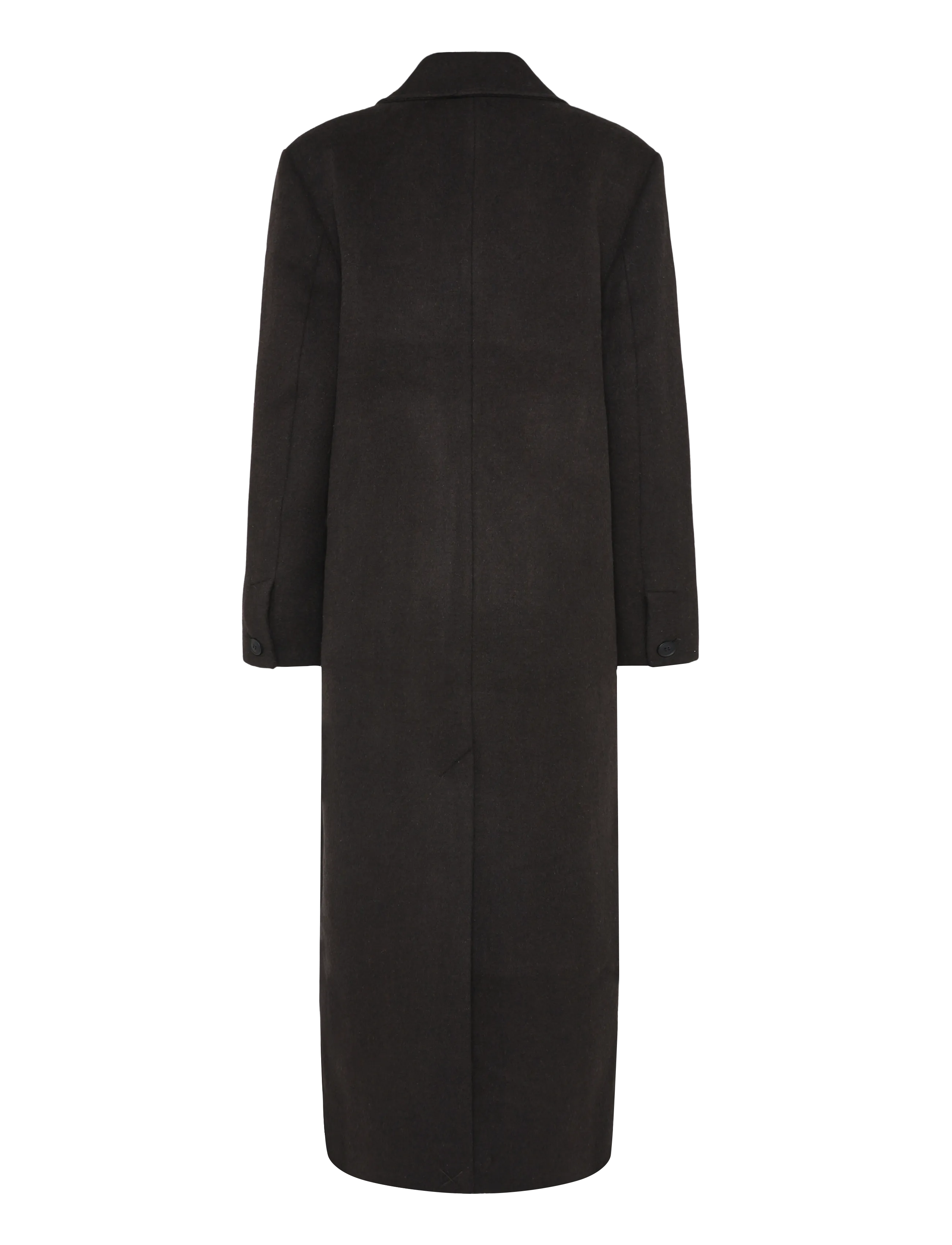 Weekday - Kite Woolblend Coat - dark brown melange - 1
