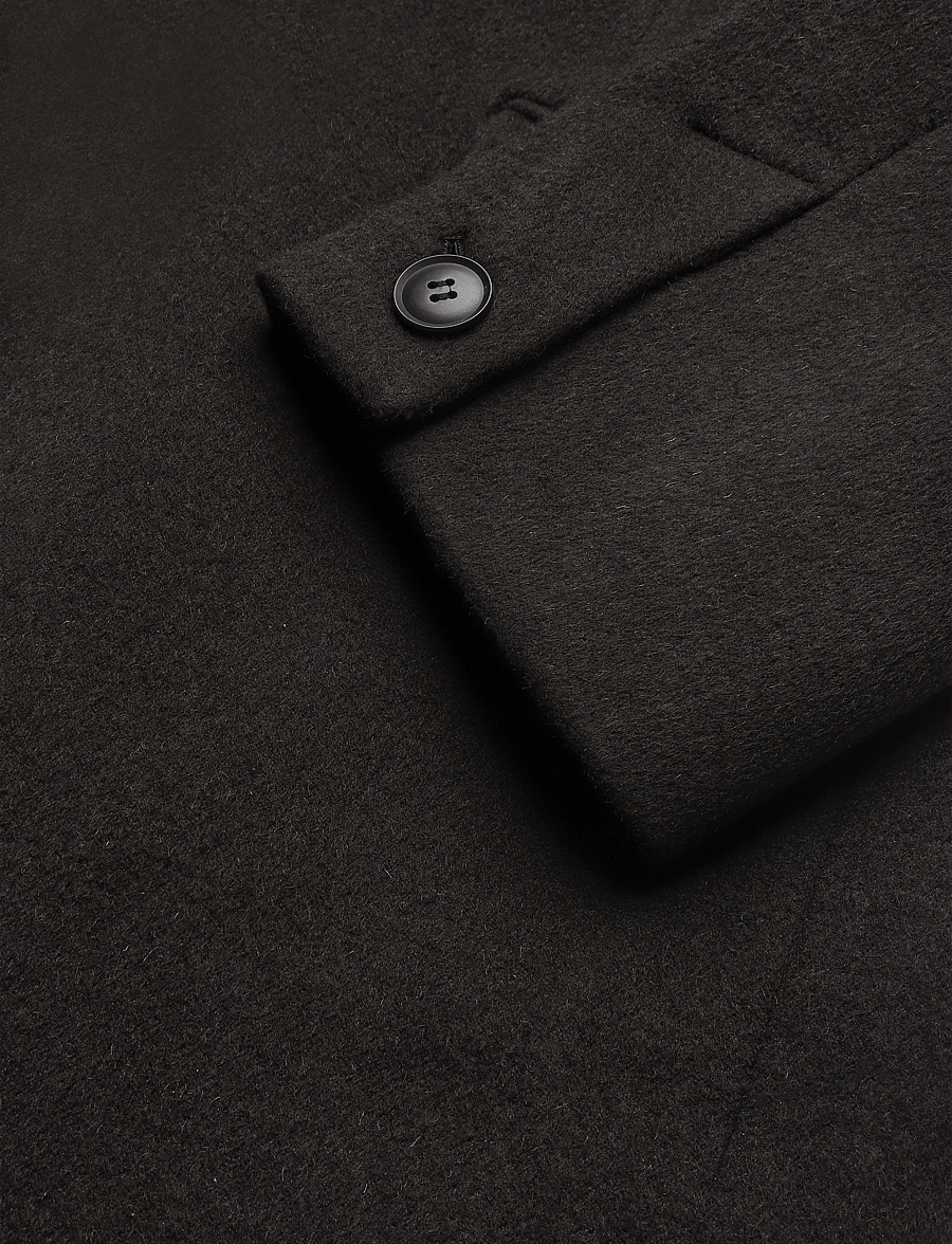 Weekday - Kite Woolblend Coat - talvejoped - dark brown melange - 3