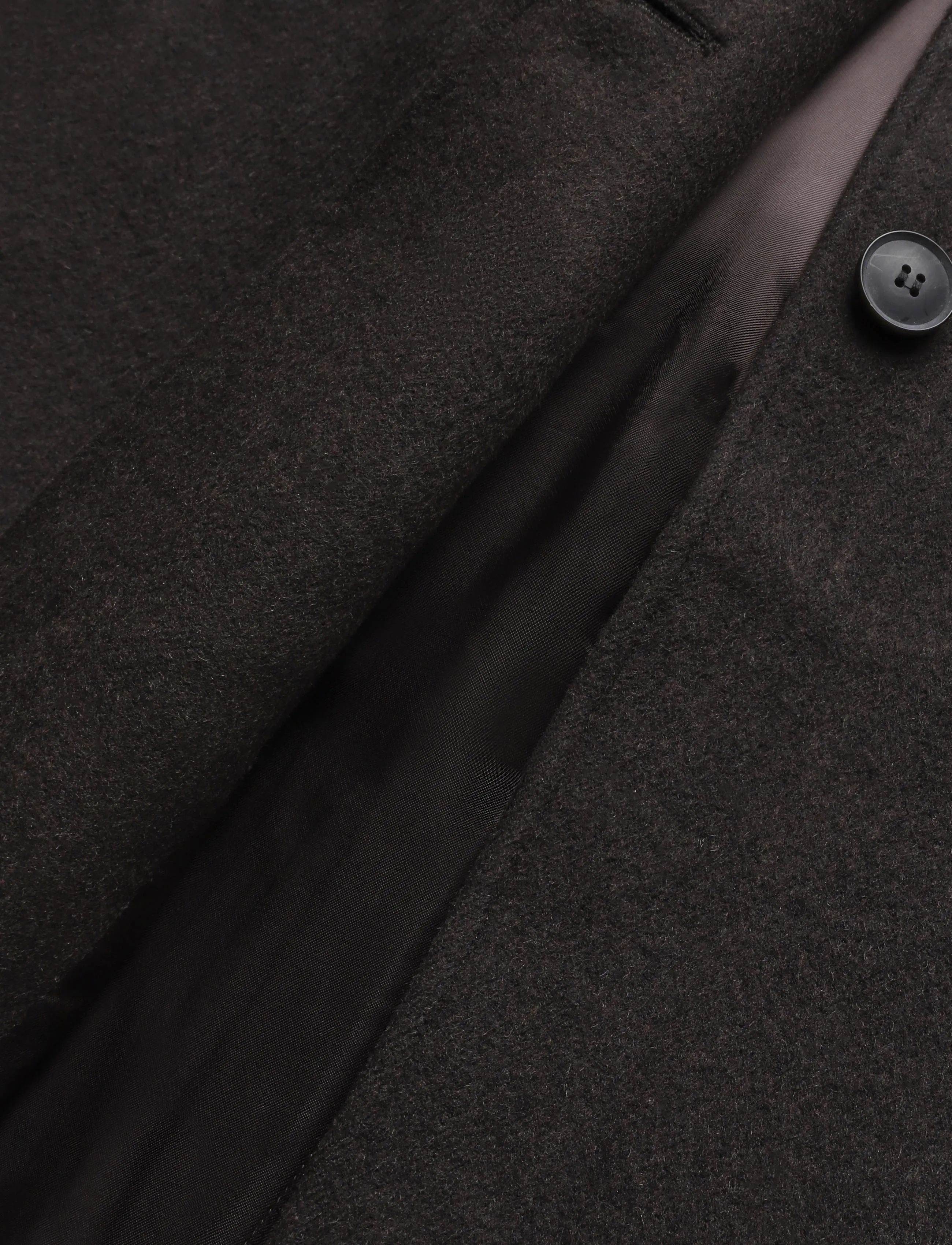Weekday - Kite Woolblend Coat - dark brown melange - 4