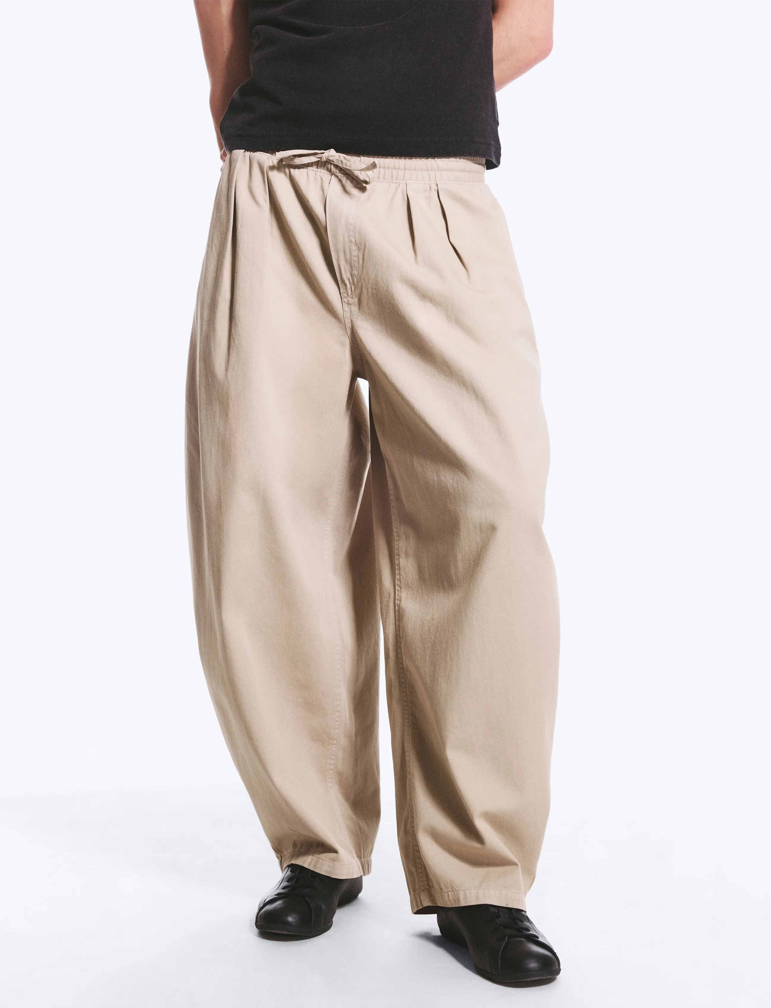 Weekday - Cocoon Pull On Trousers - rennot housut - beige - 5