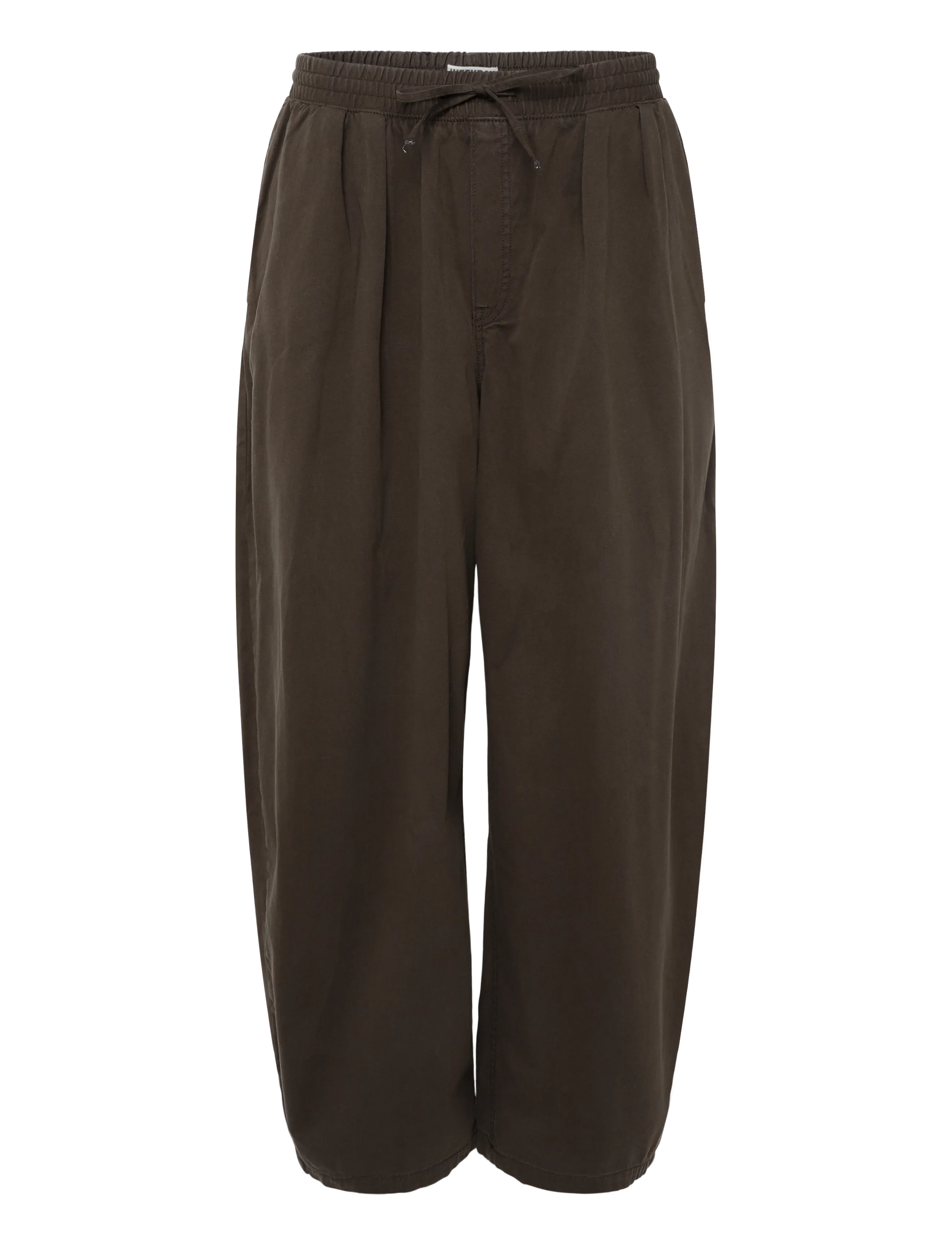 Weekday Barrel Pull-on Trousers - Byxor - DARK BROWN / brown