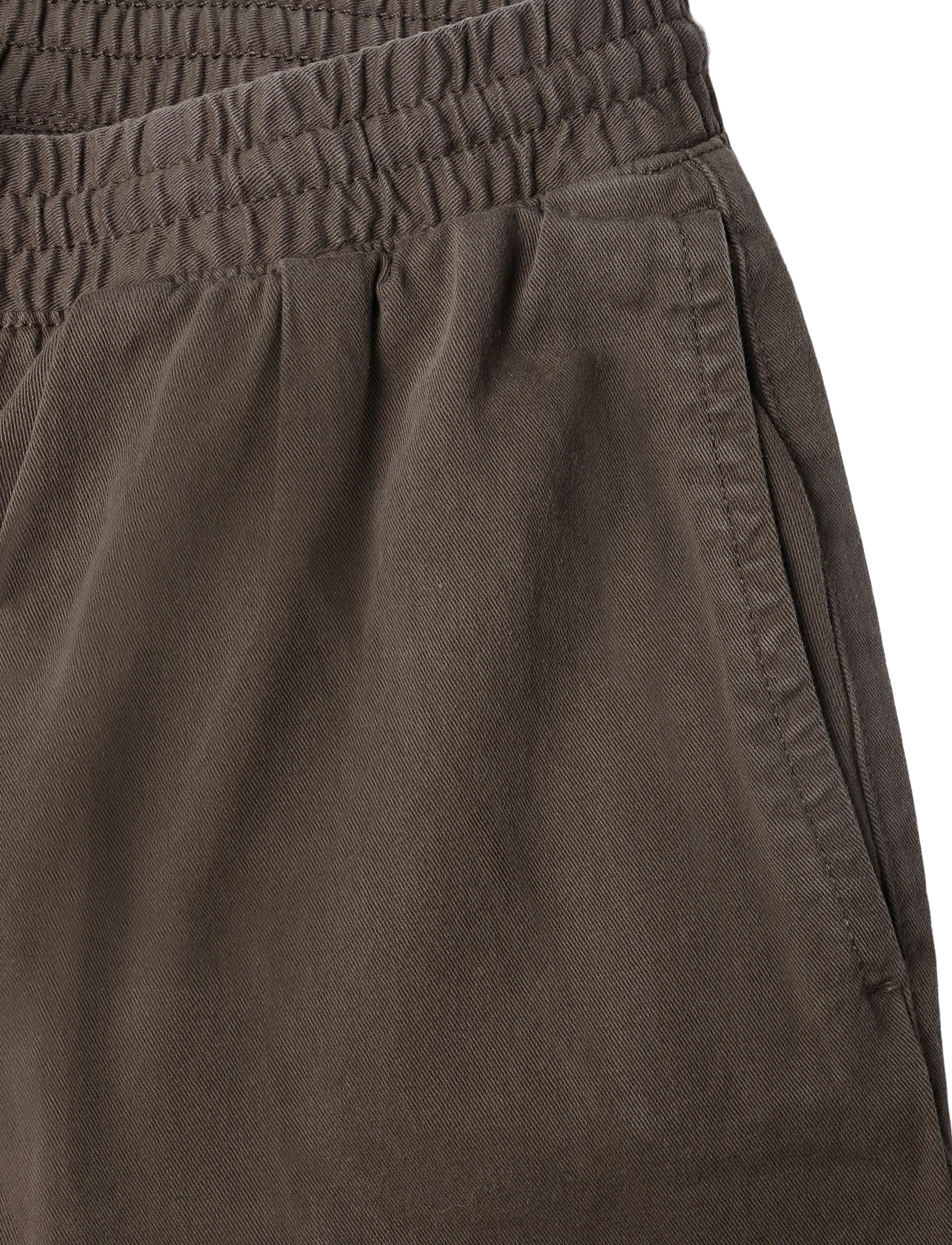 Weekday - Barrel Pull-on Trousers - casual byxor - dark brown - 3