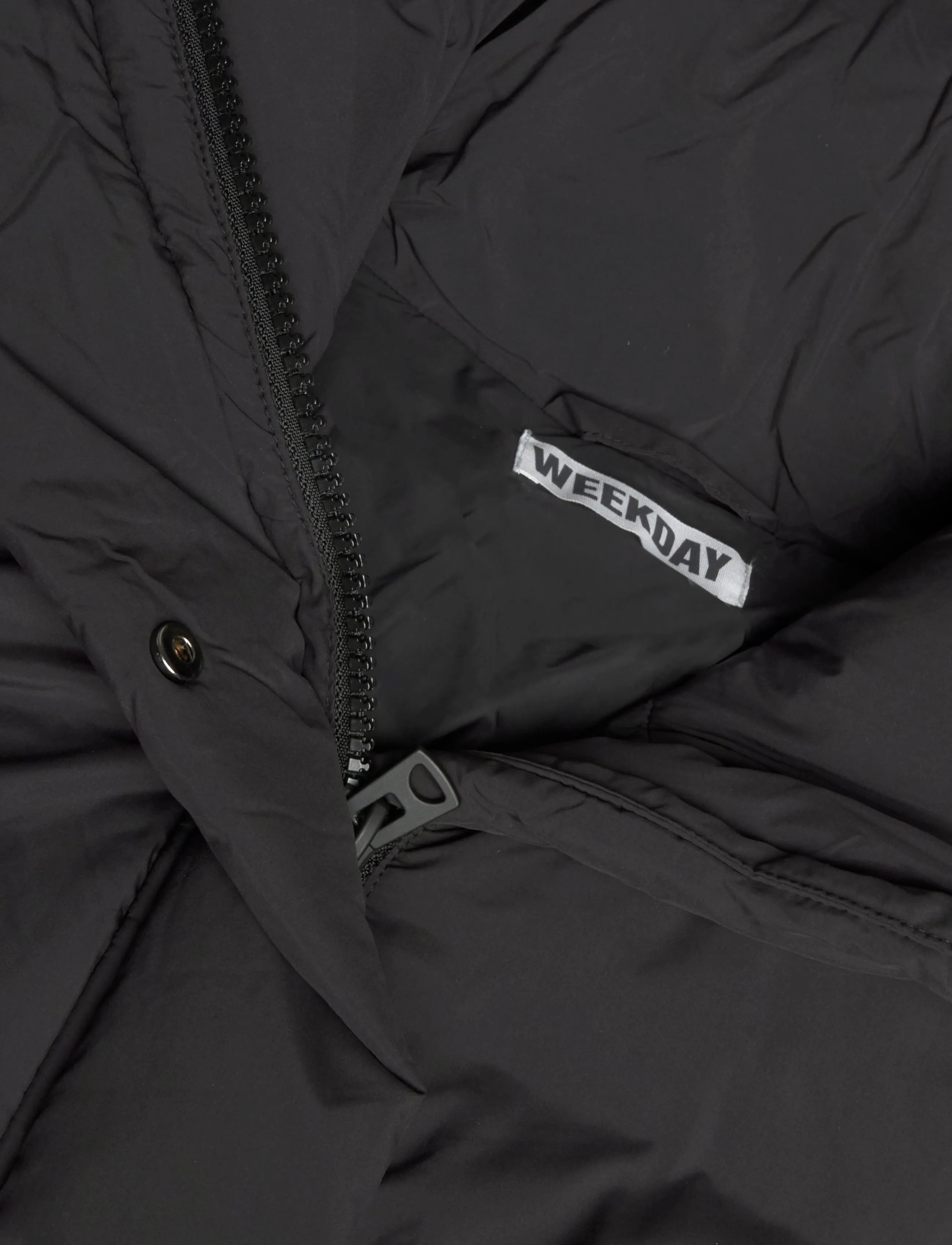 Weekday - Clean puffer jacket - black - 2