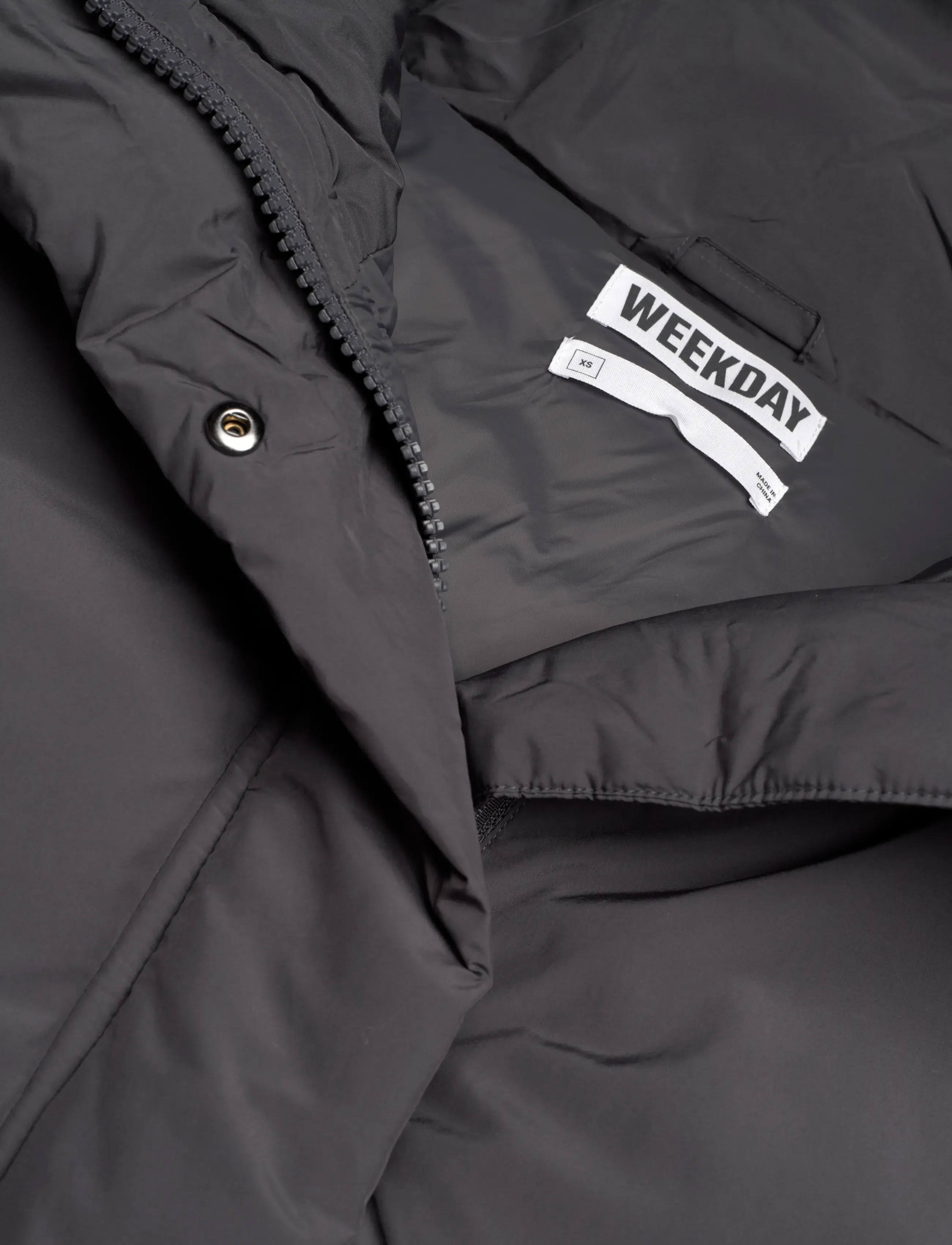 Weekday - Clean puffer jacket - winterjacken - dark grey - 2