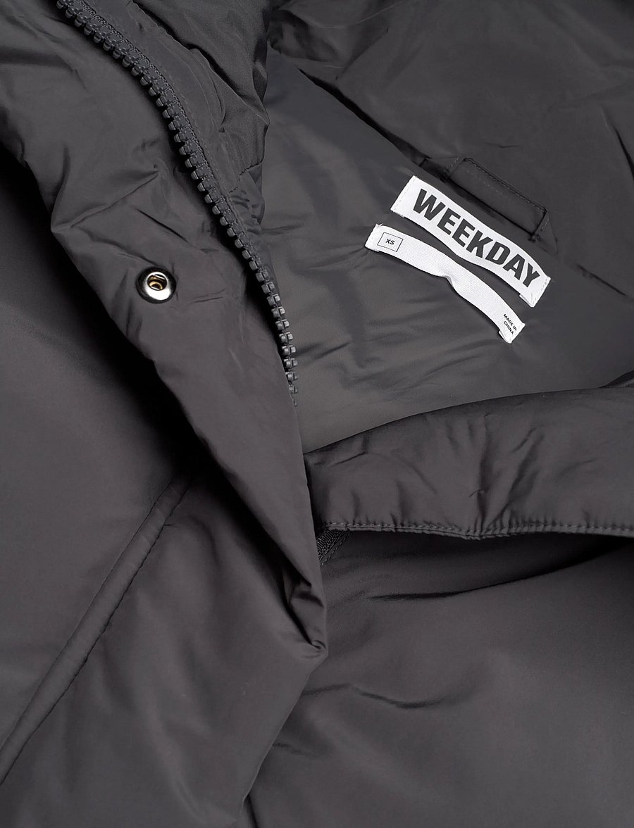 Weekday - Clean puffer jacket - winterjacken - dark grey - 2