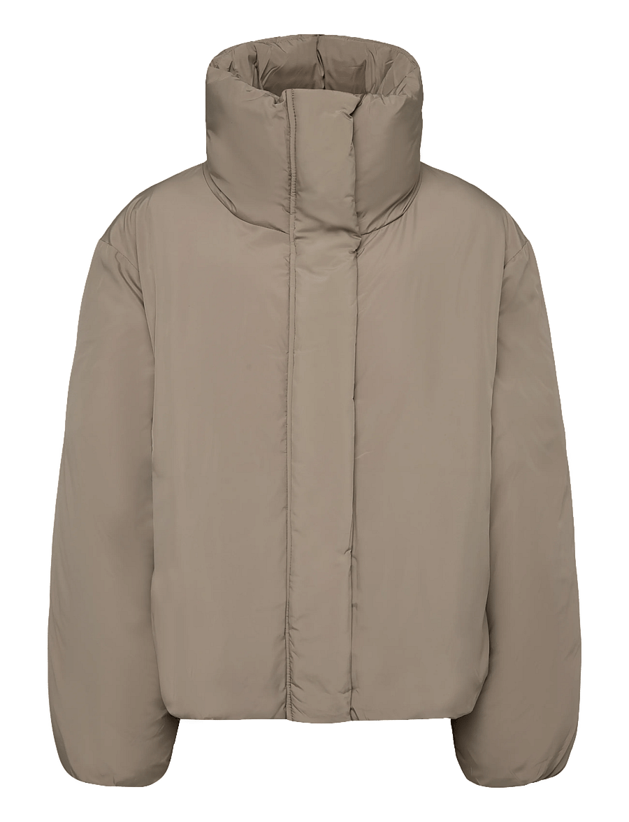 Weekday - Clean puffer jacket - winterjacken - mole - 0