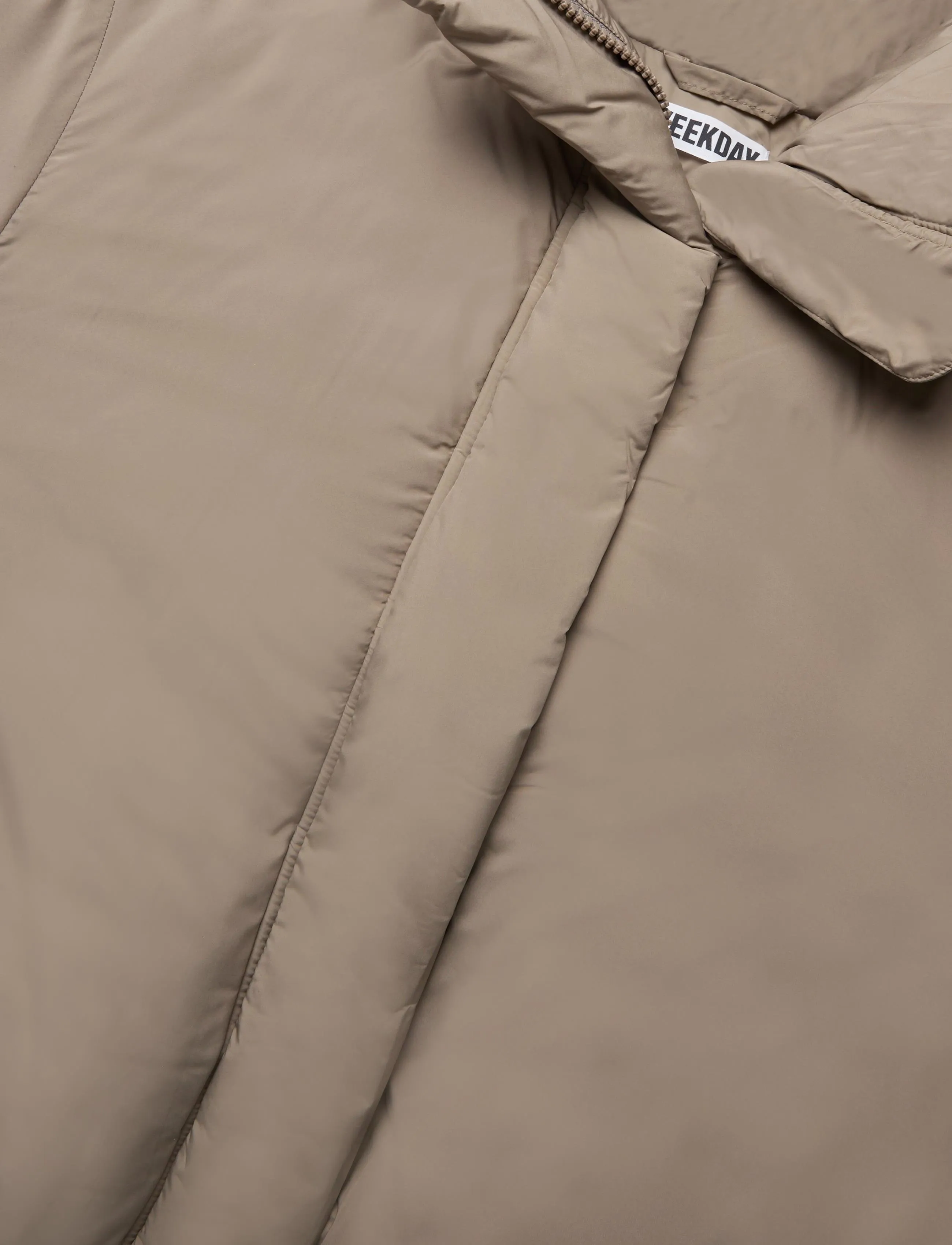 Weekday - Clean puffer jacket - mole - 2