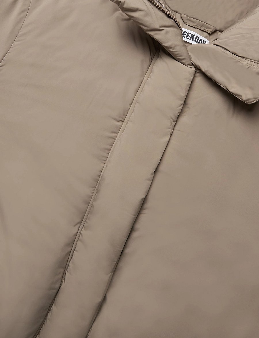 Weekday - Clean puffer jacket - winterjacken - mole - 2