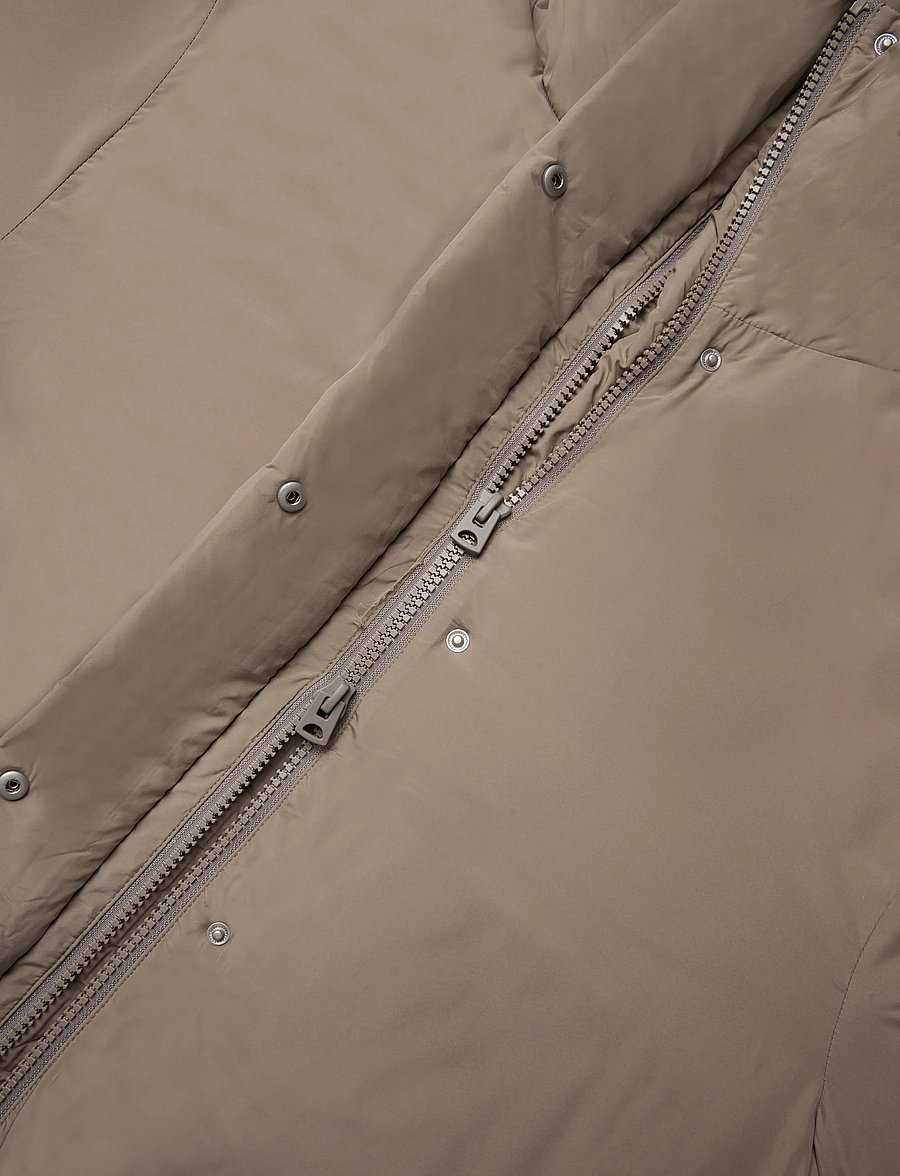 Weekday - Clean puffer jacket - winterjacken - mole - 3