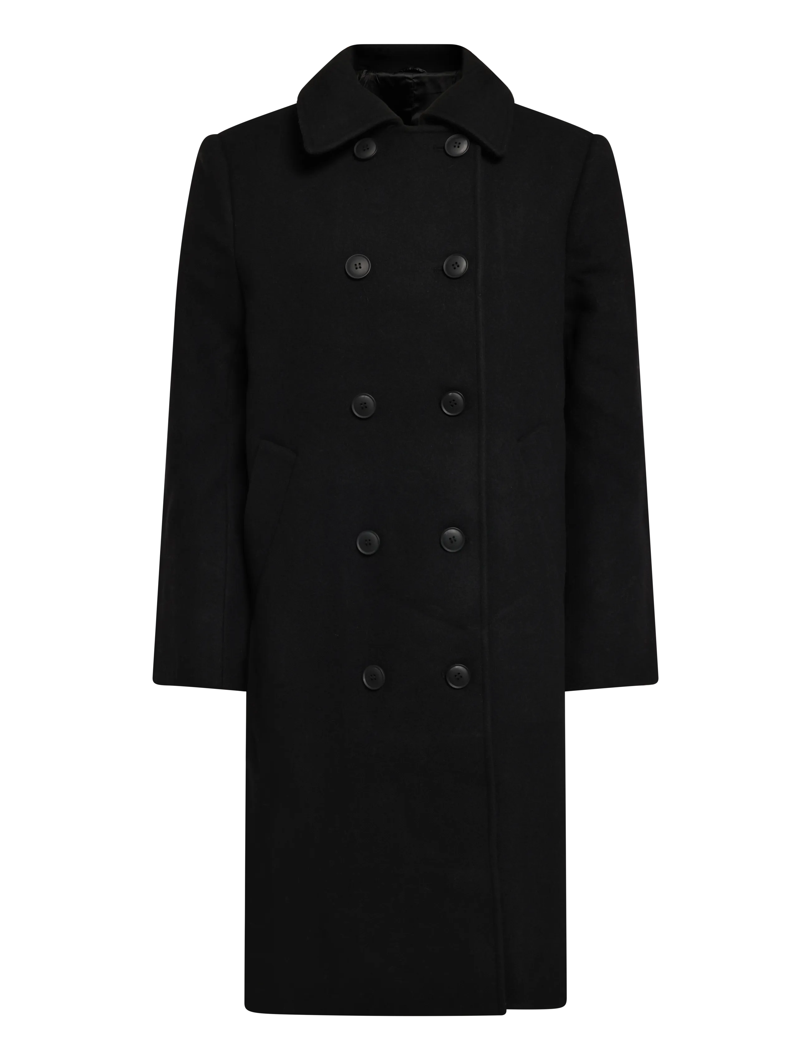 Weekday Gale Woolblend Coat - Mode trends - BLACK DARK / black