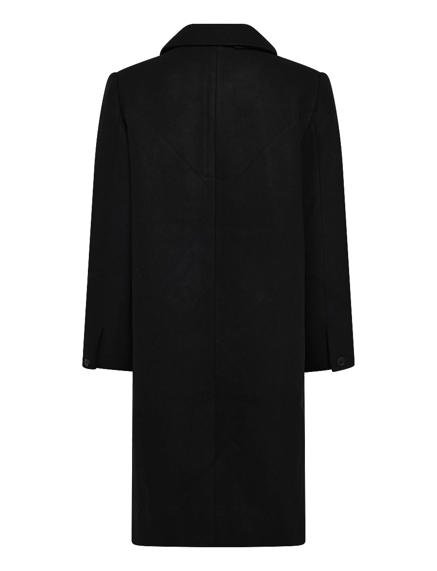 Weekday - Gale Woolblend Coat - vinterjakker - black dark - 1