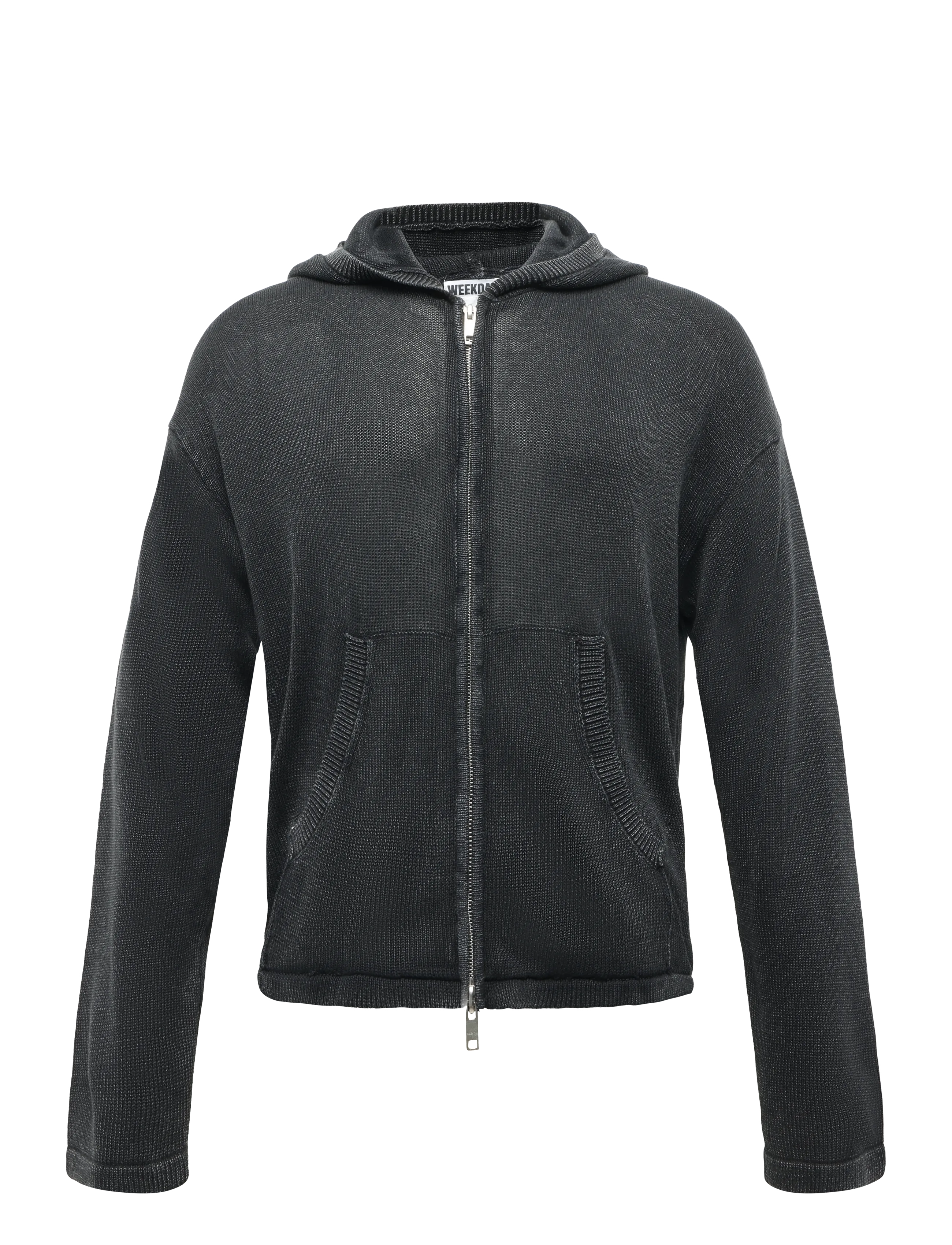 Weekday Zip-Through Hoodie, S, Sweatshirts & Hoodies, Schwarz - Männerswear