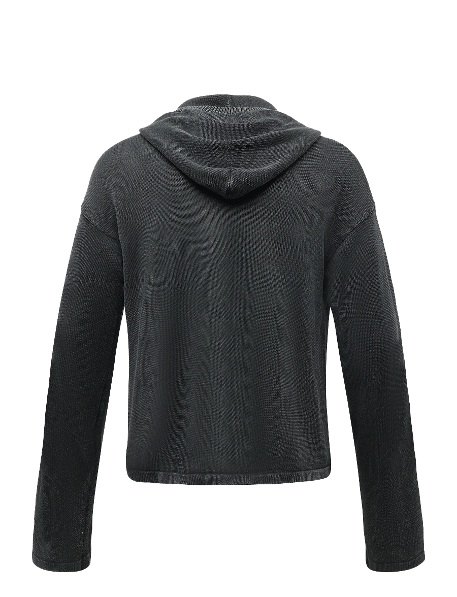 Weekday - Zip-Through Hoodie - hættetrøjer - black - 1