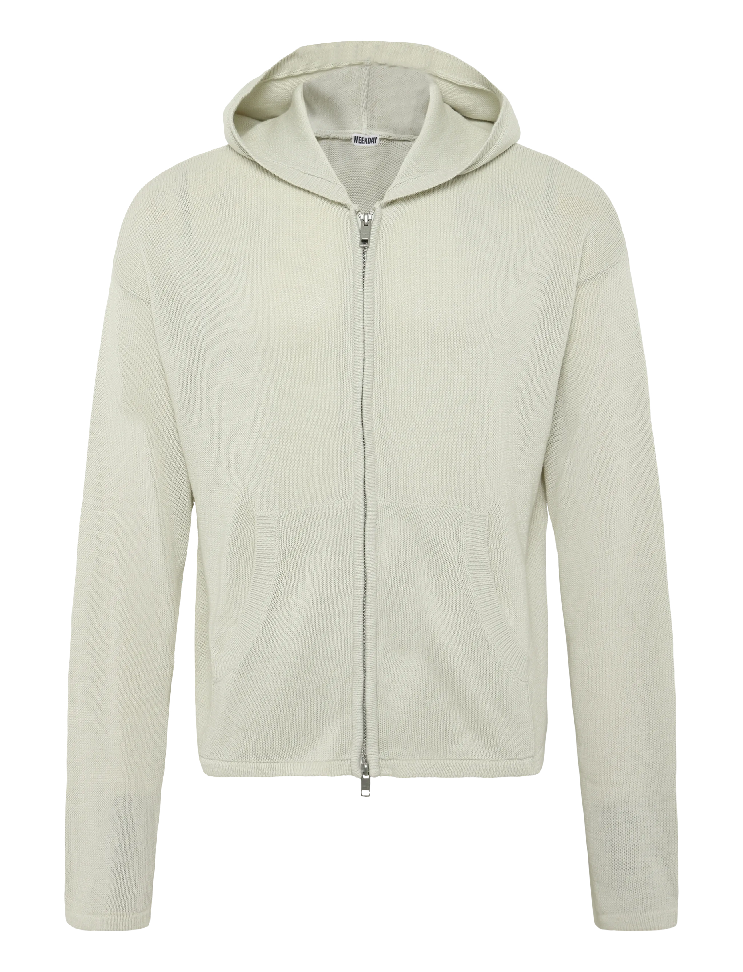 Weekday Zip-Through Hoodie, L, Sweatshirts & Hoodies, Grau - Männerswear