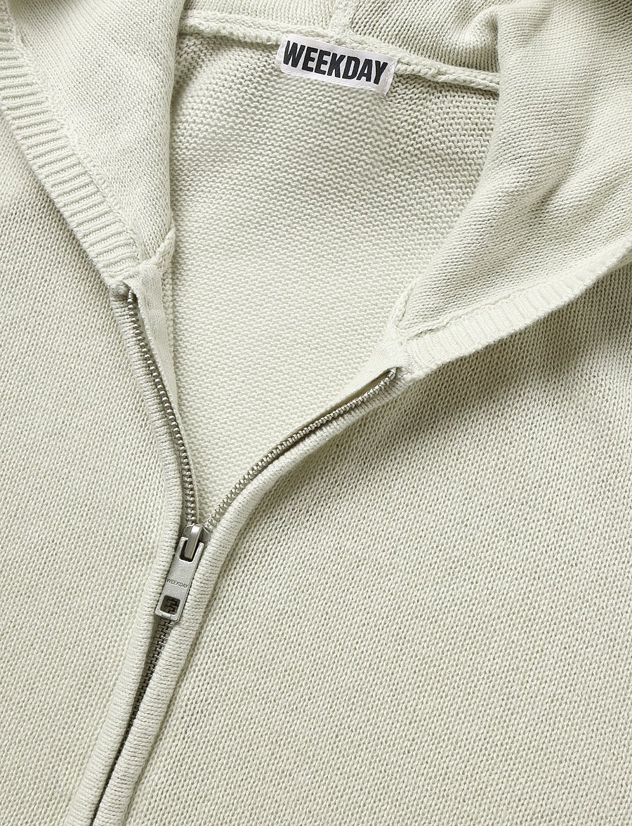 Weekday - Zip-Through Hoodie - kapuutsiga pusad - grey wash - 2