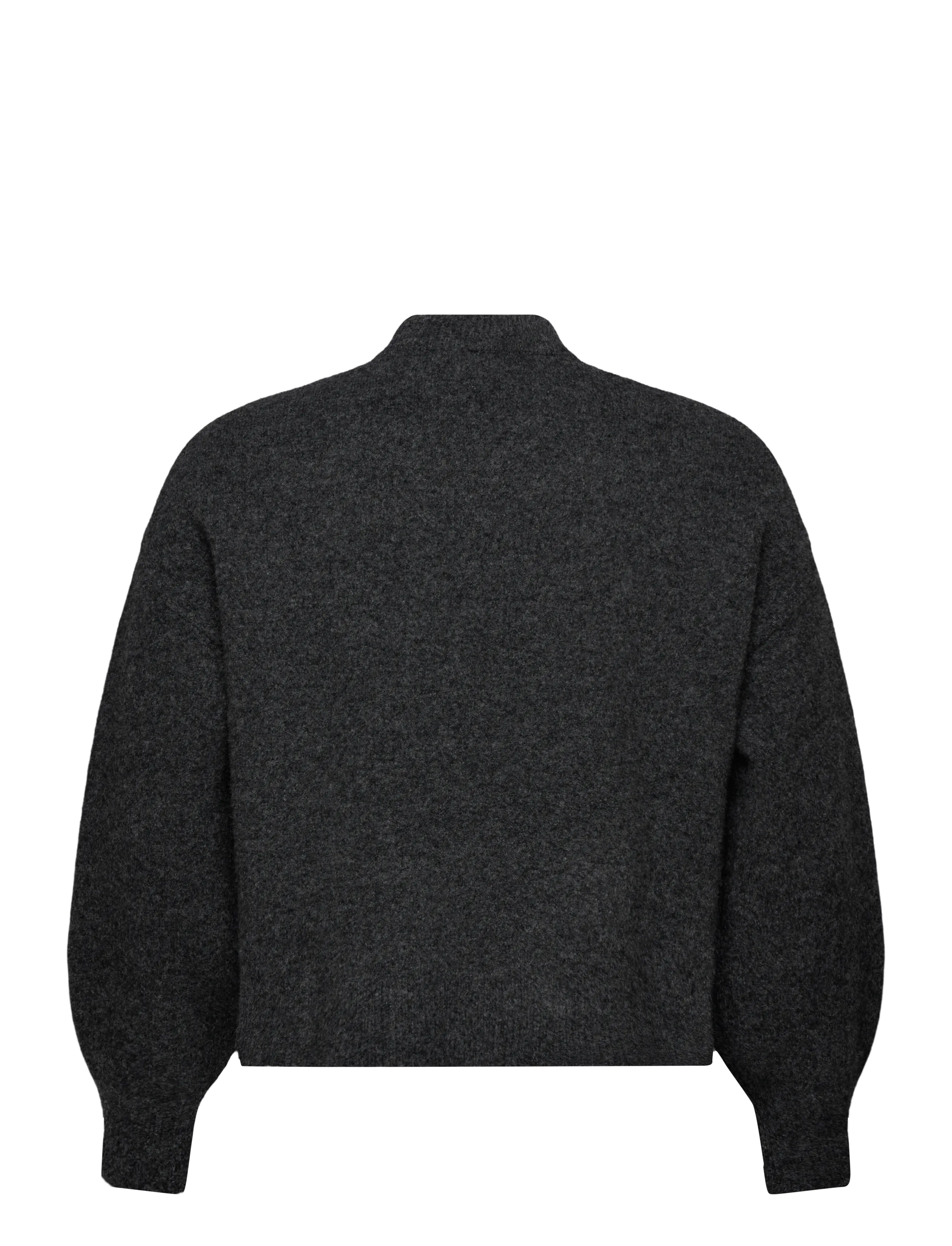 Weekday - Relaxed woolblend jumper - dark grey melange - 1