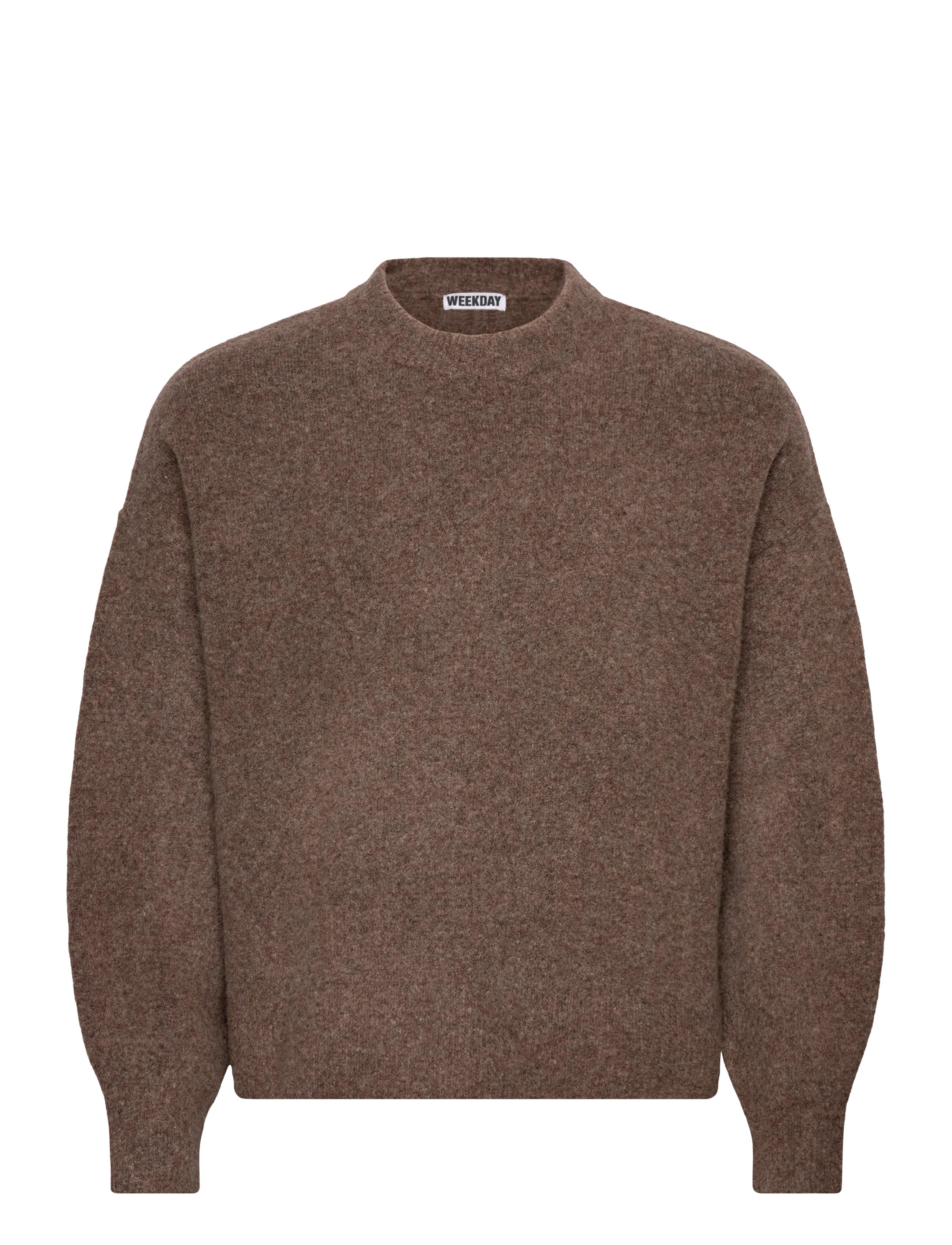 Weekday Relaxed woolblend jumper - Rollkragenpullover - MOLE / brown