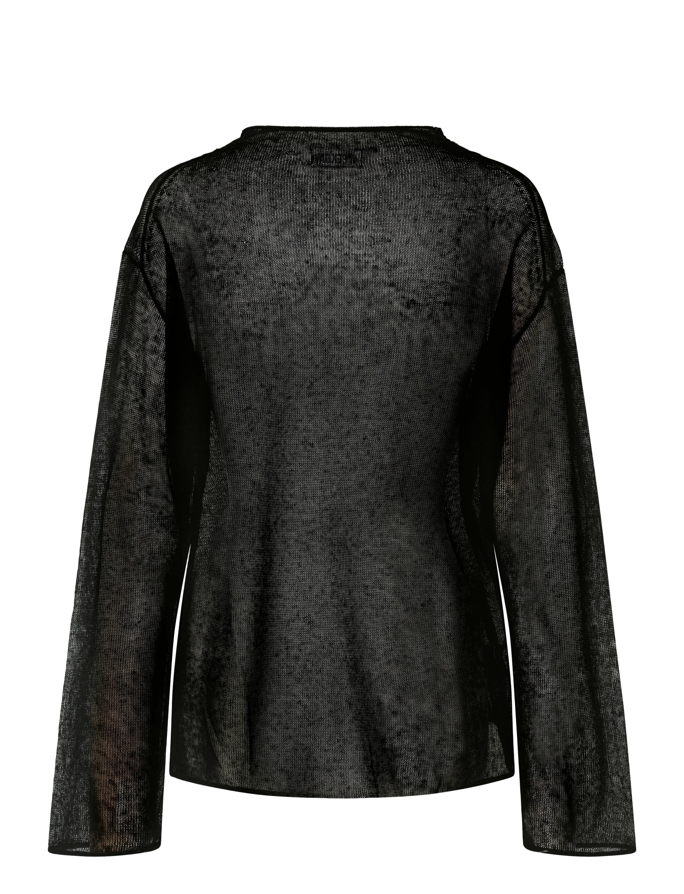 Weekday - Linen Blend Jumper - sviitrid - black - 1