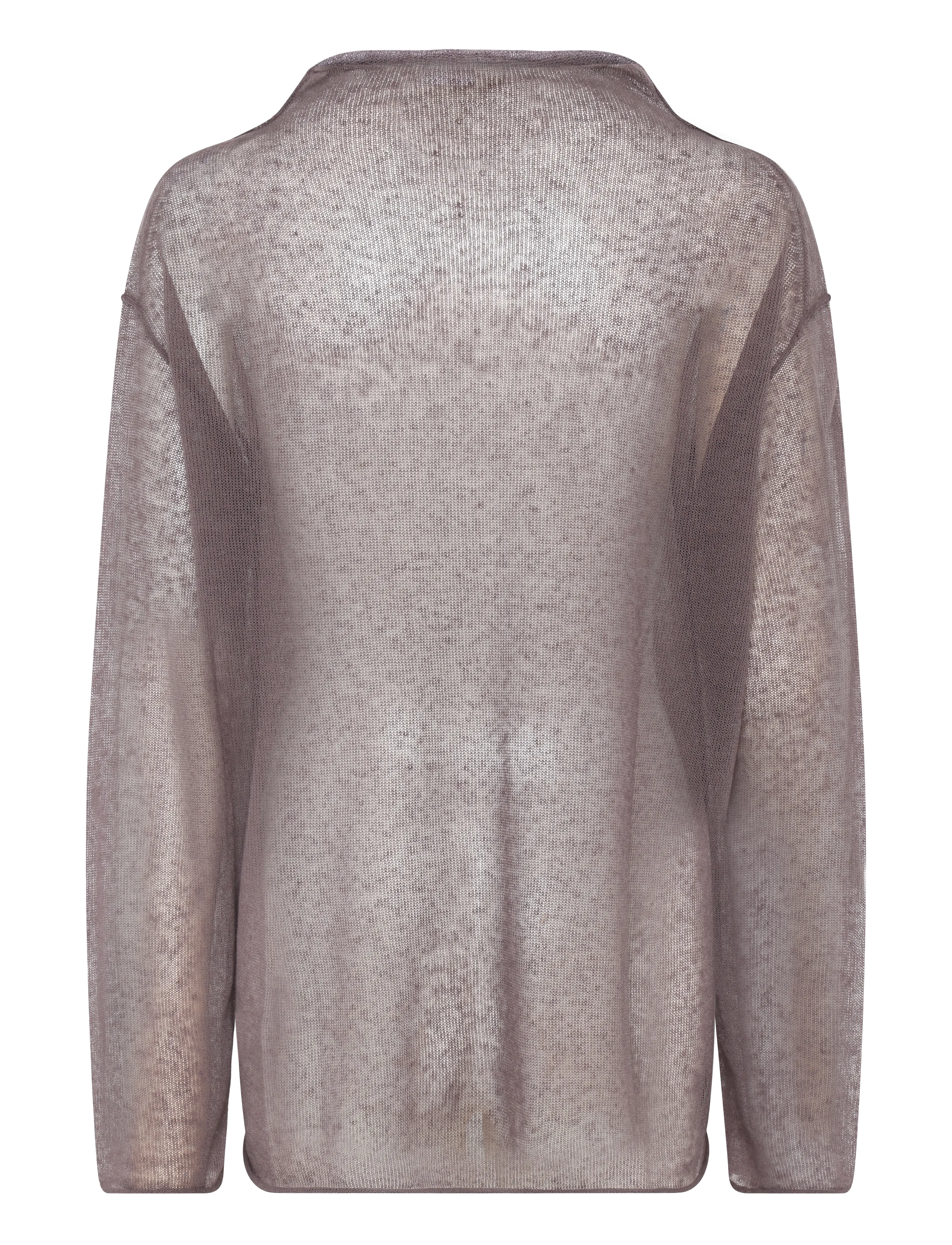 Weekday - Linen Blend Jumper - dusty plum - 1