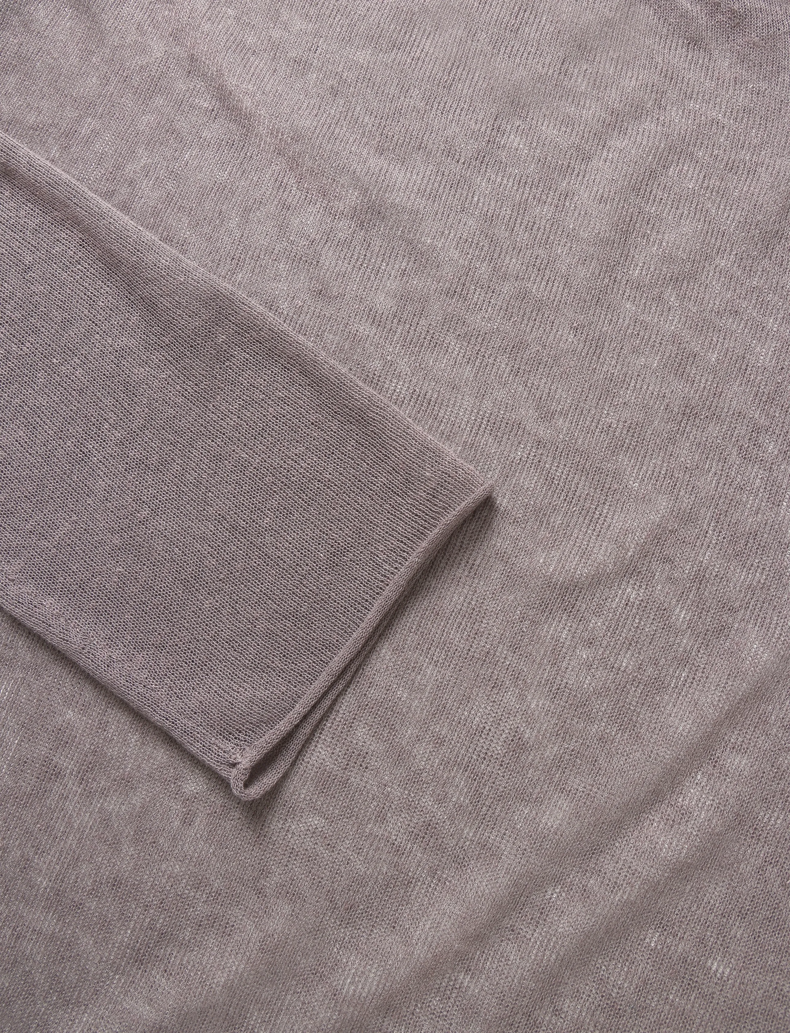 Weekday - Linen Blend Jumper - dusty plum - 2