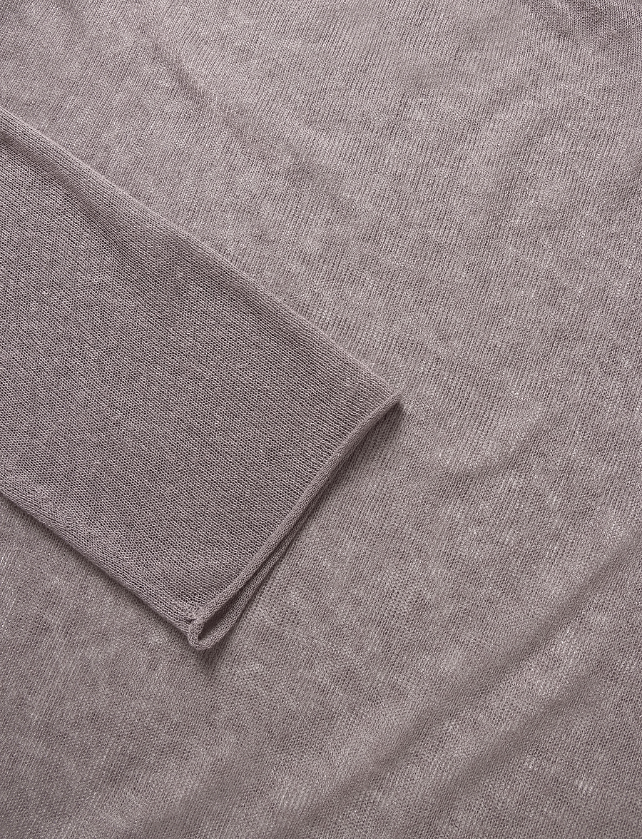Weekday - Linen Blend Jumper - stickade tröjor - dusty plum - 2