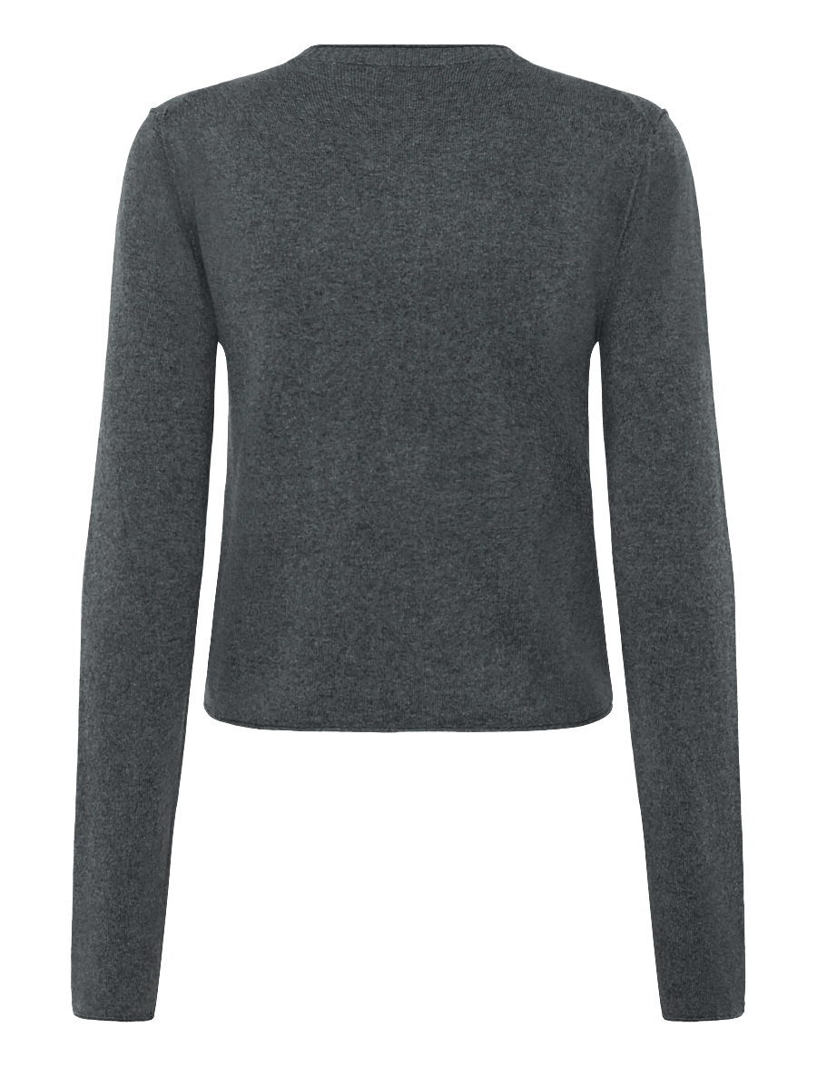 Weekday - Fitted Cardigan - strickjacken - grey melange - 1
