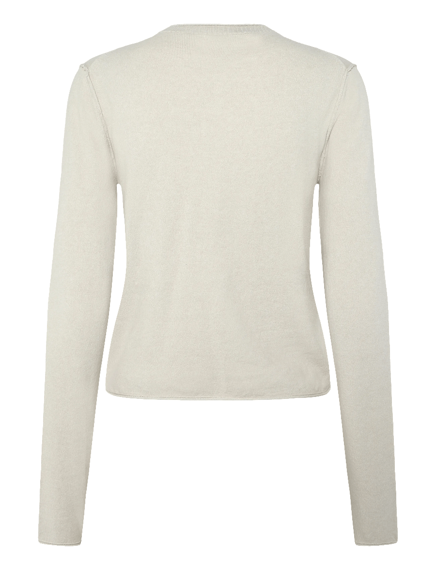 Weekday - Fitted Cardigan - strickjacken - light beige melange - 1