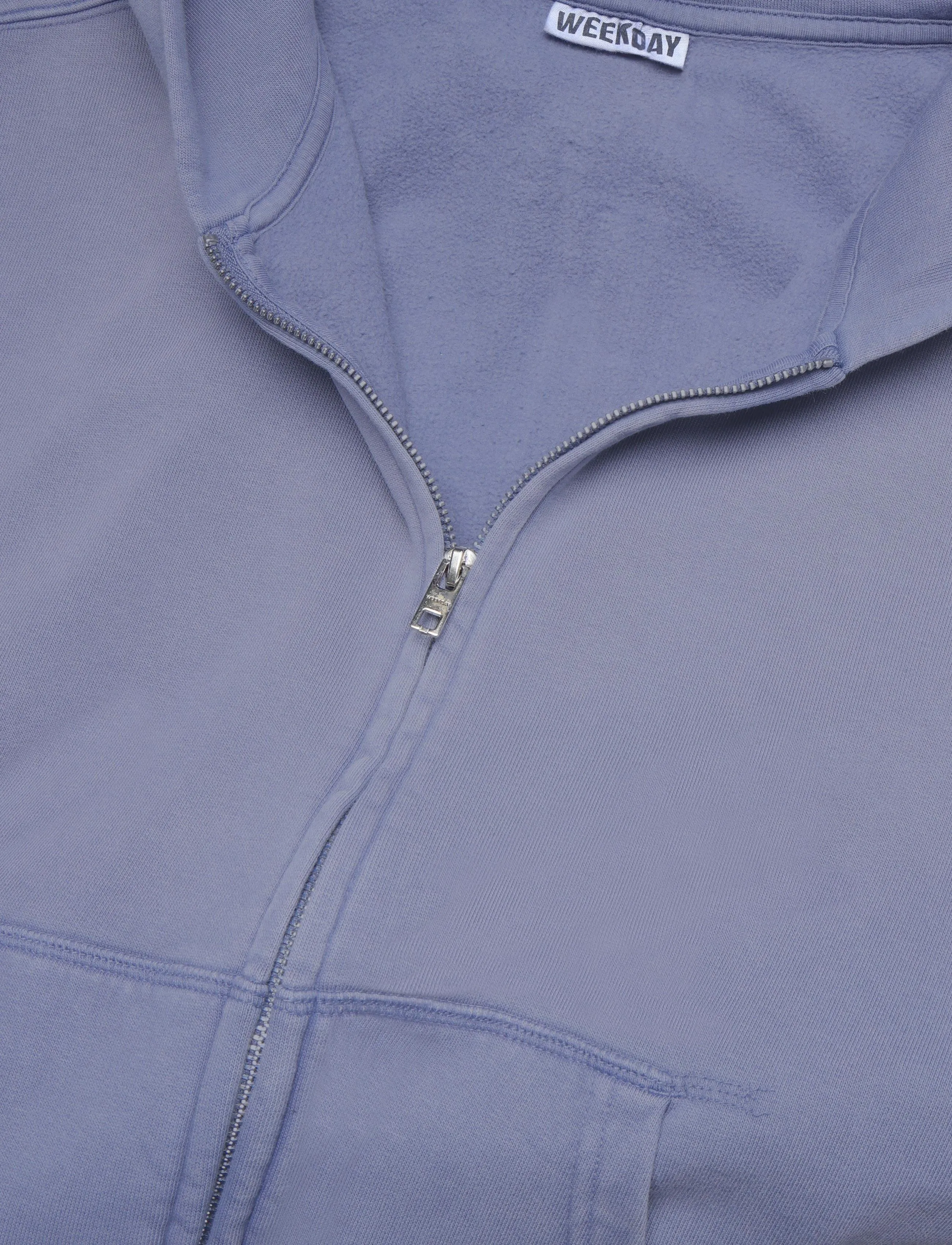 Weekday - Vic Boxy Zip Hoodie - dark blue - 2