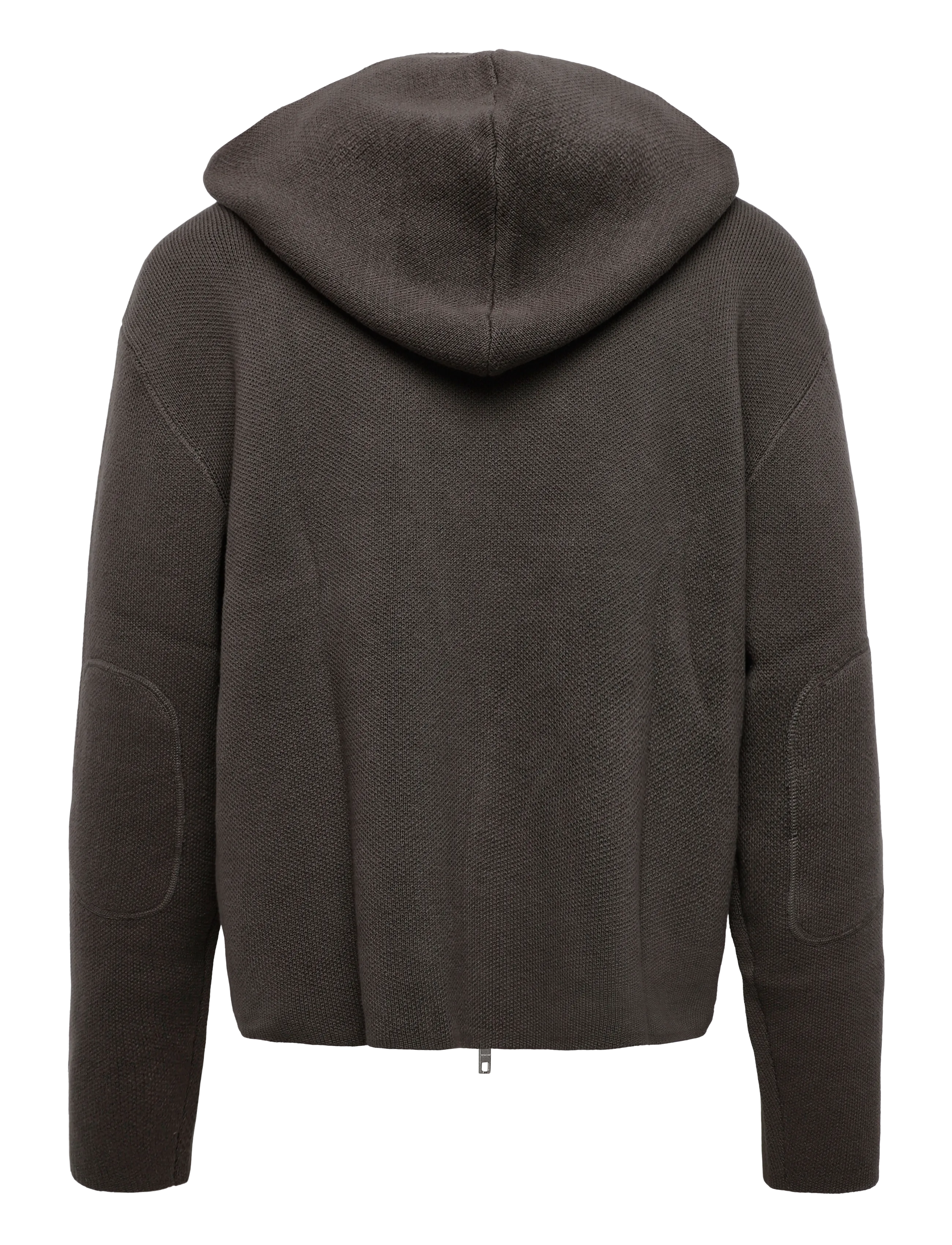 Weekday - Knitted Zip-through hoodie - kapuzenpullover - dark mole - 1