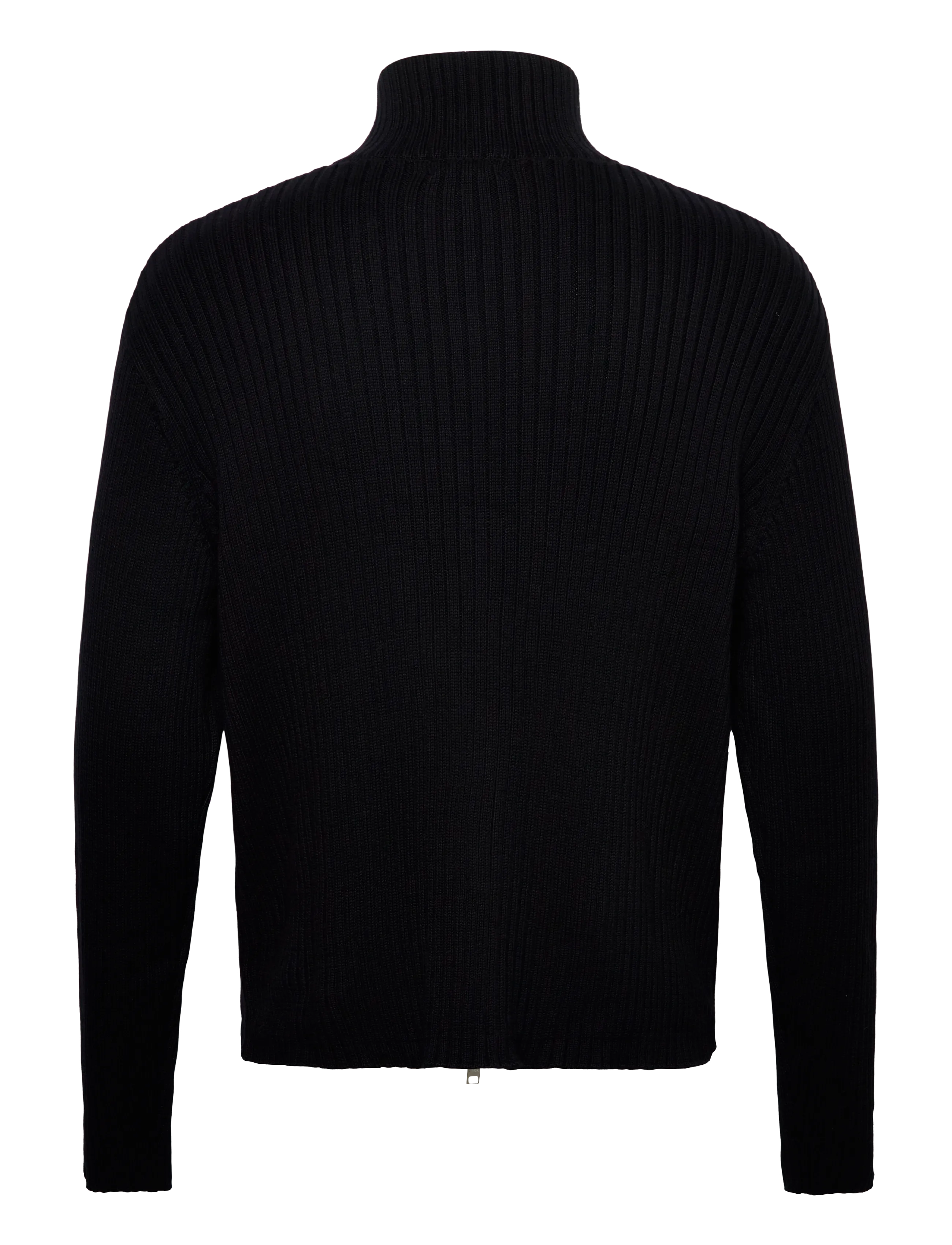 Weekday - Relaxed Knitted Zip Cardigan - pullover mit durchgehendem reißverschluss - black - 1
