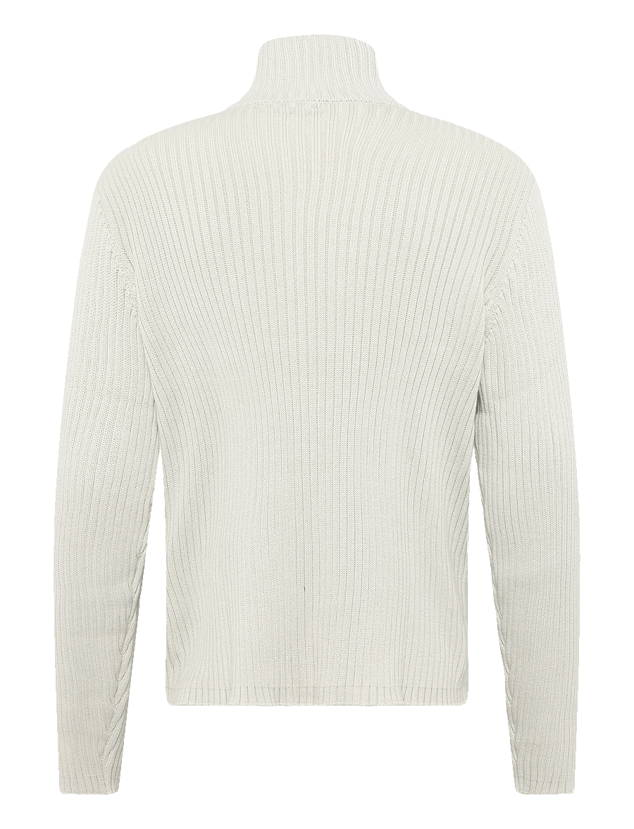 Weekday - Relaxed Knitted Zip Cardigan - renndar peysur - dusty mole - 1