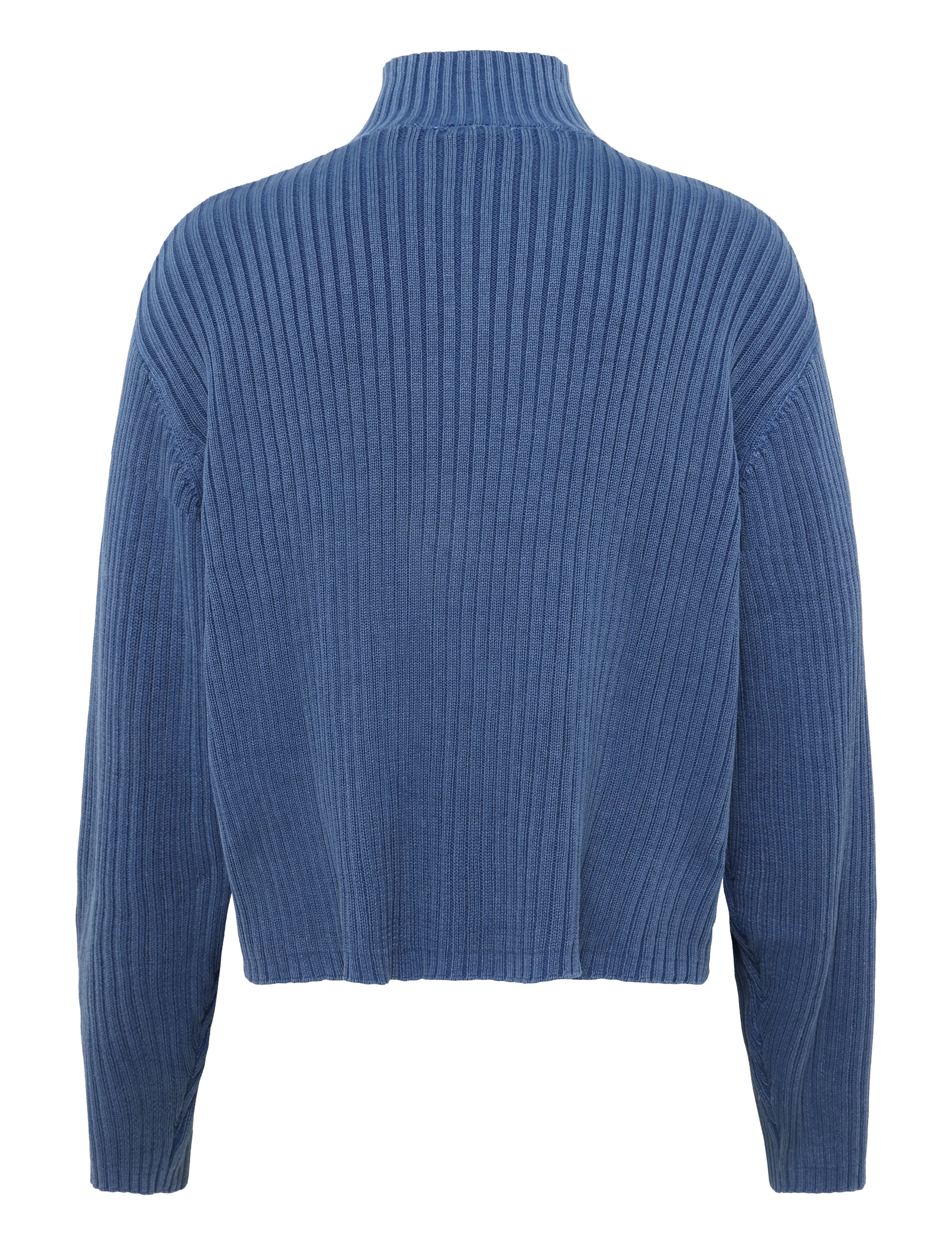 Weekday - Relaxed Knitted Zip Cardigan - full zip tröjor - navy wash - 1