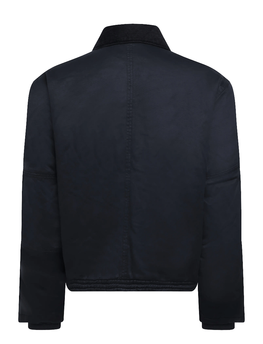 Weekday - Transitional drawstring jacket - efterårsjakker - black wash - 1