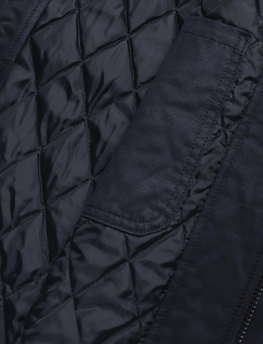 Weekday - Transitional drawstring jacket - efterårsjakker - black wash - 4