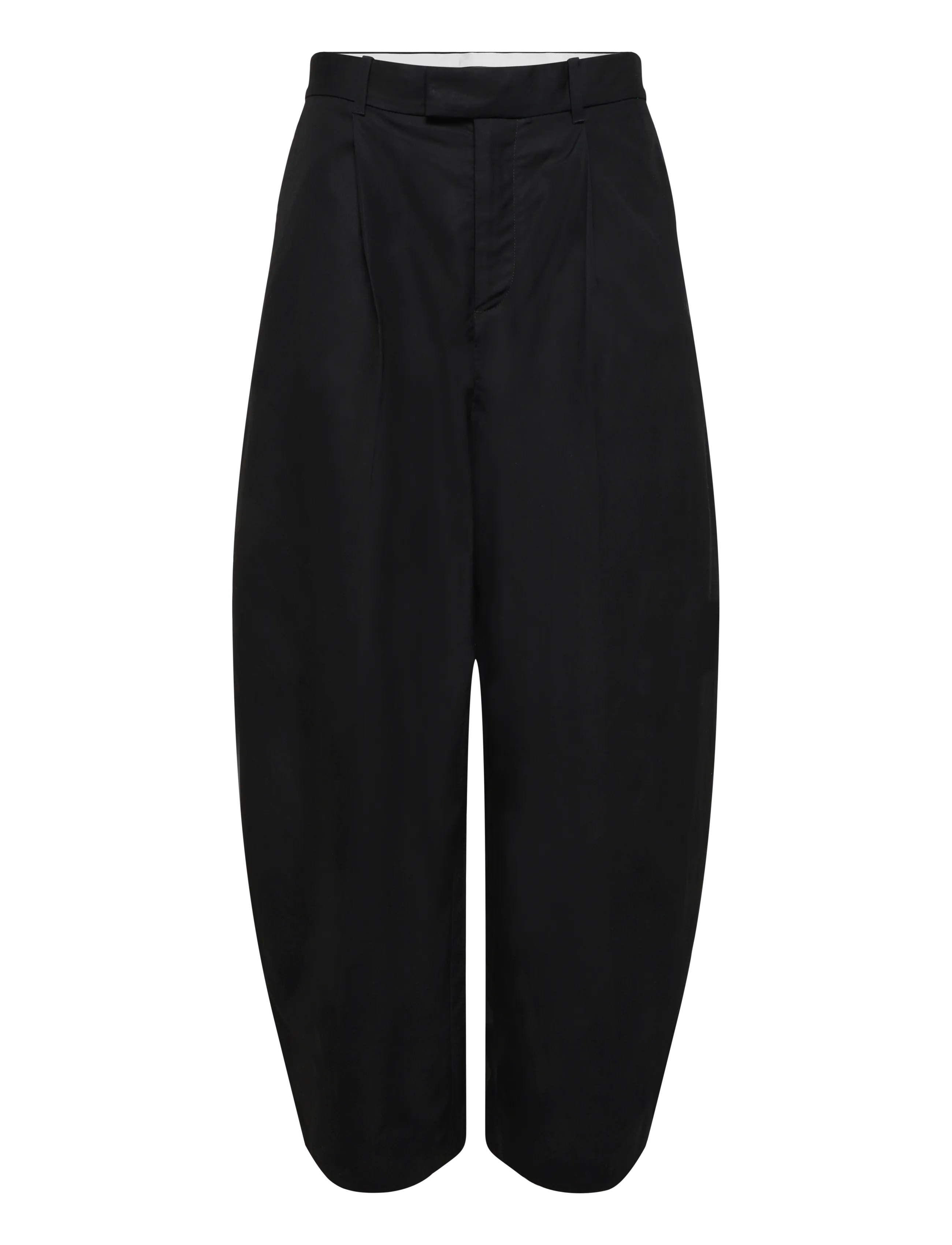 Weekday Felix Cocoon Chino Trousers - Weekday - BLACK / black
