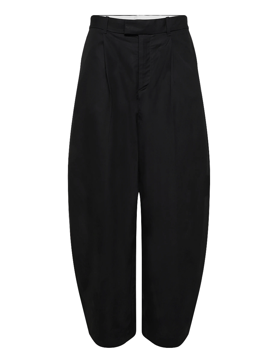 Weekday - Felix Cocoon Chino Trousers - chinos - black - 0