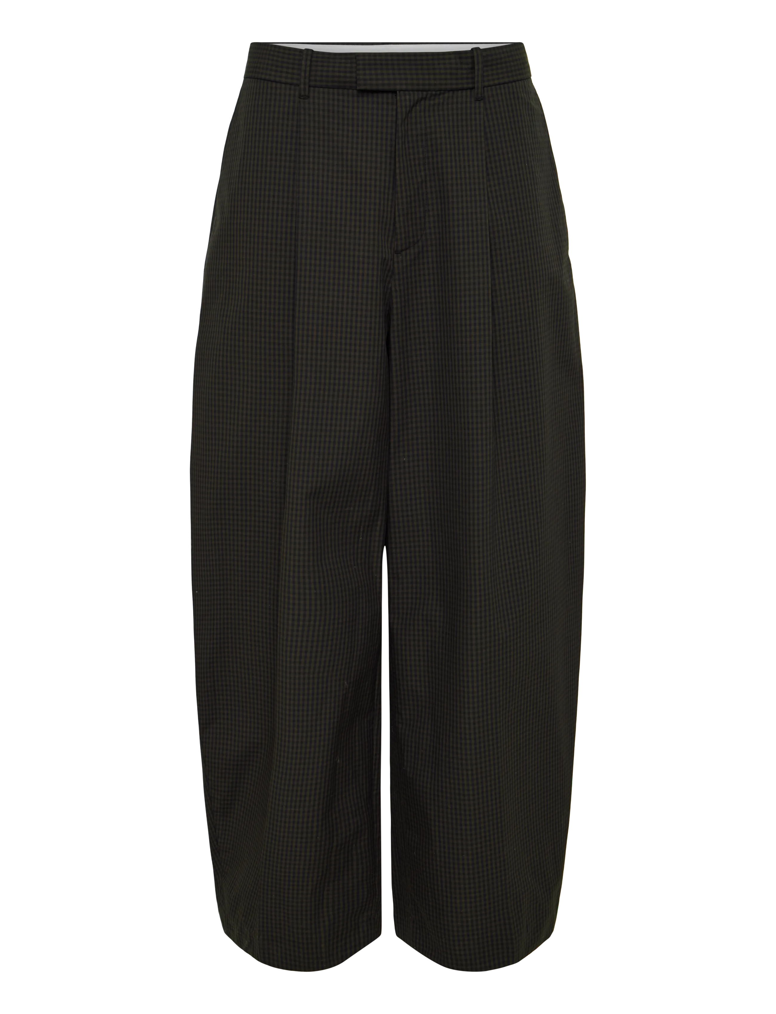 Weekday Felix Cocoon Chino Trousers - Chino-püksid - BROWN CHECK / brown
